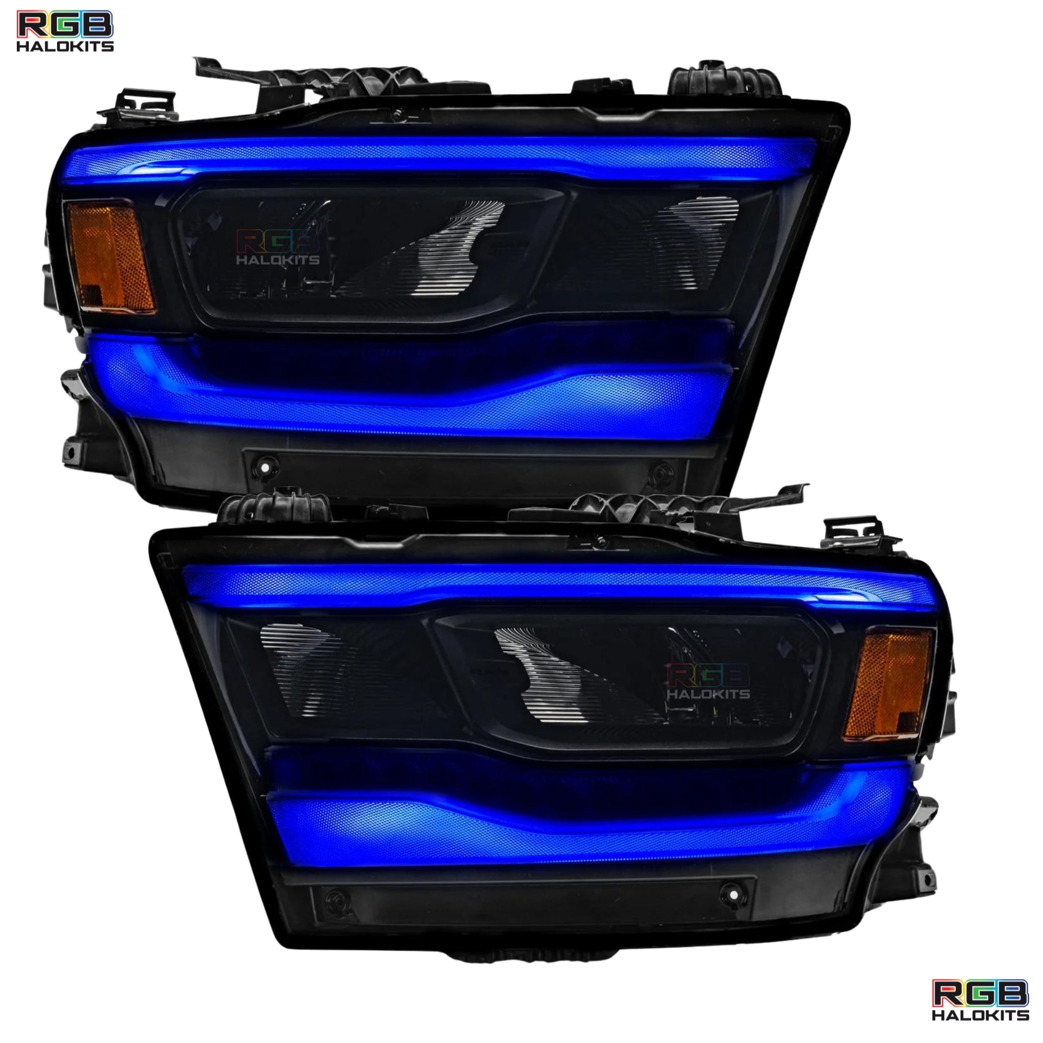 Ram 1500 (Mid-Level Trim) Multicolor DRL Boards (2019-2024) – Custom Multicolor LED Lighting by RGB Halo Kits
