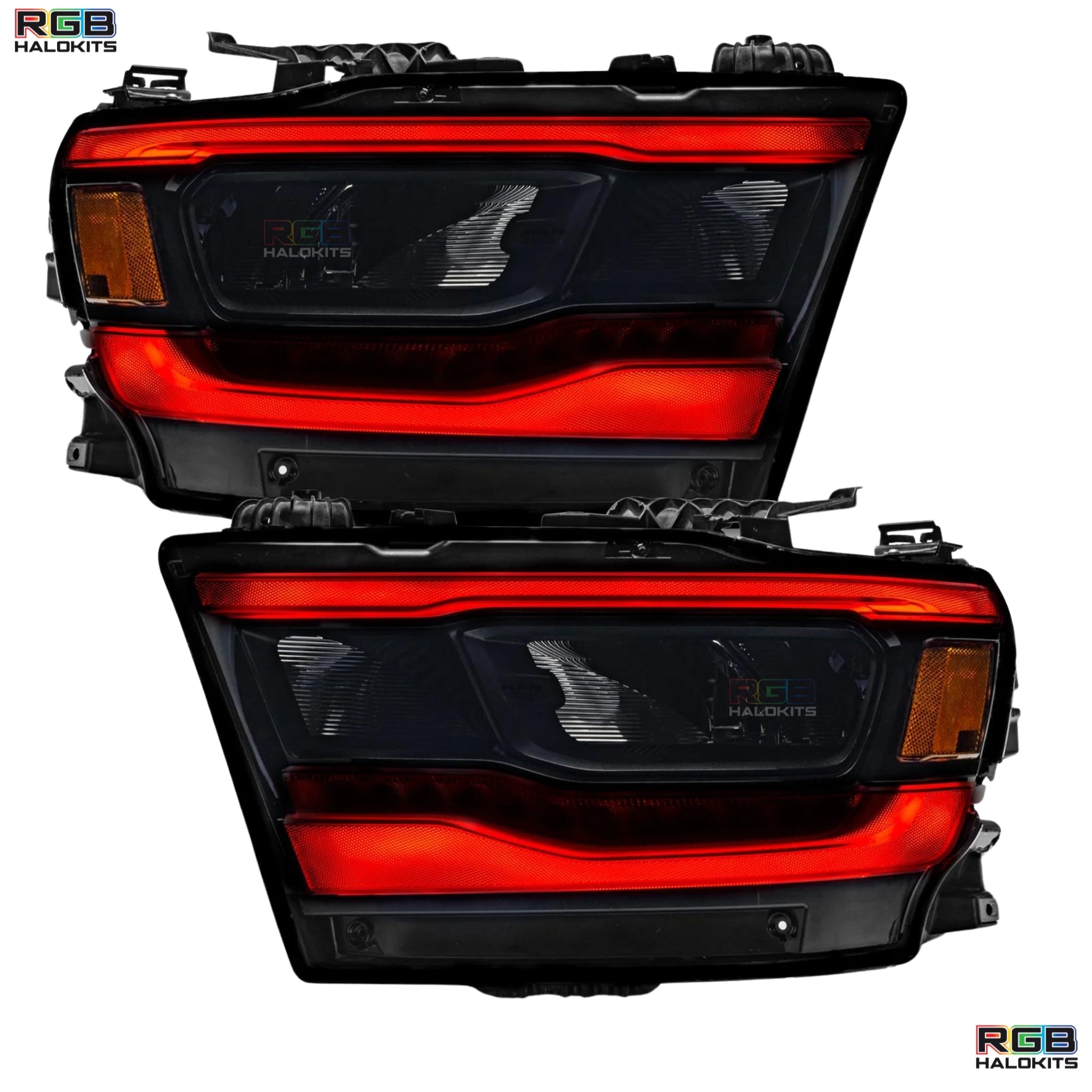 Ram 1500 (Mid-Level Trim) Multicolor DRL Boards (2019-2024) – Custom Multicolor LED Lighting by RGB Halo Kits