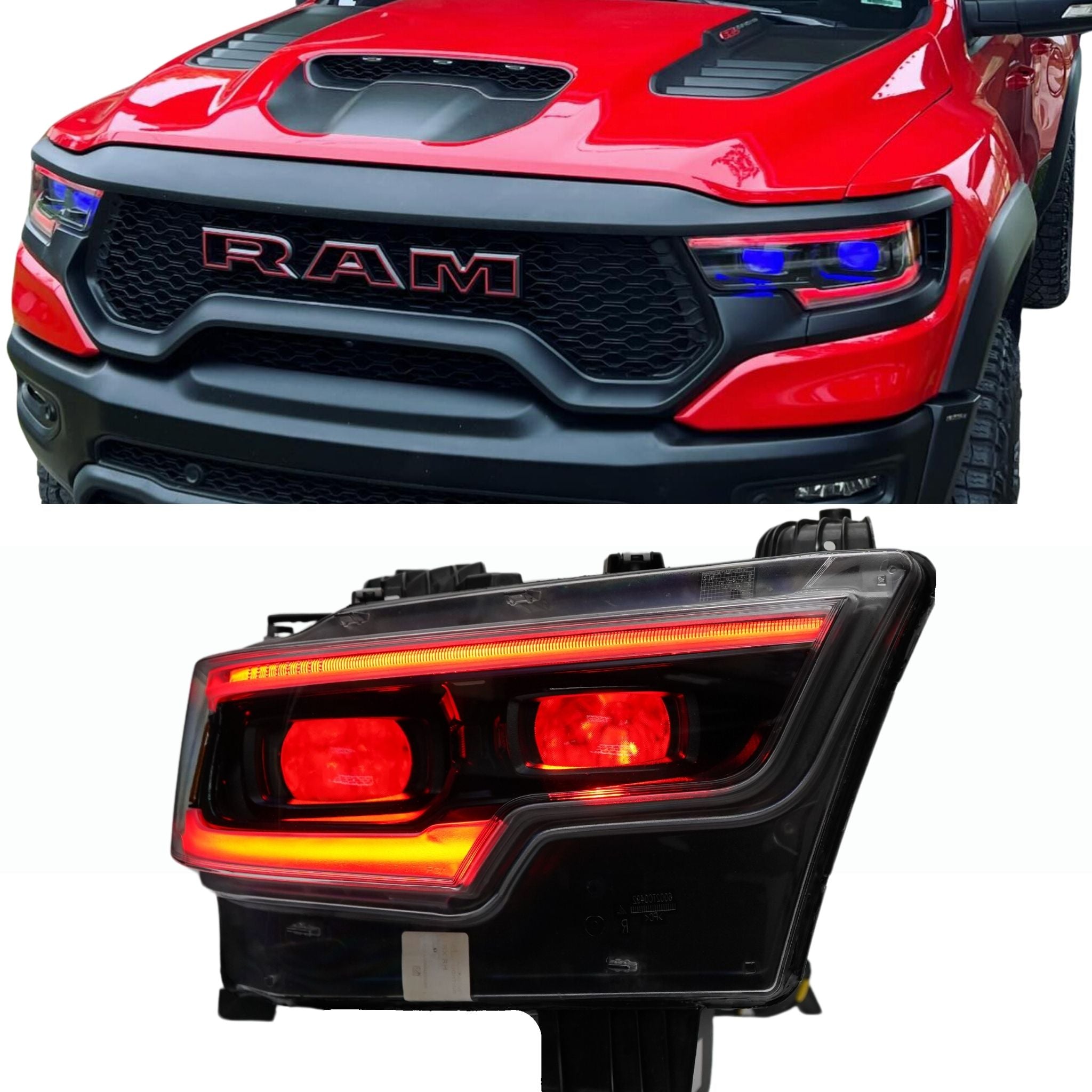 Ram 1500 / TRX RGBW DRL Boards (2019-2024) – Custom Multicolor LED Lighting by RGB Halo Kits