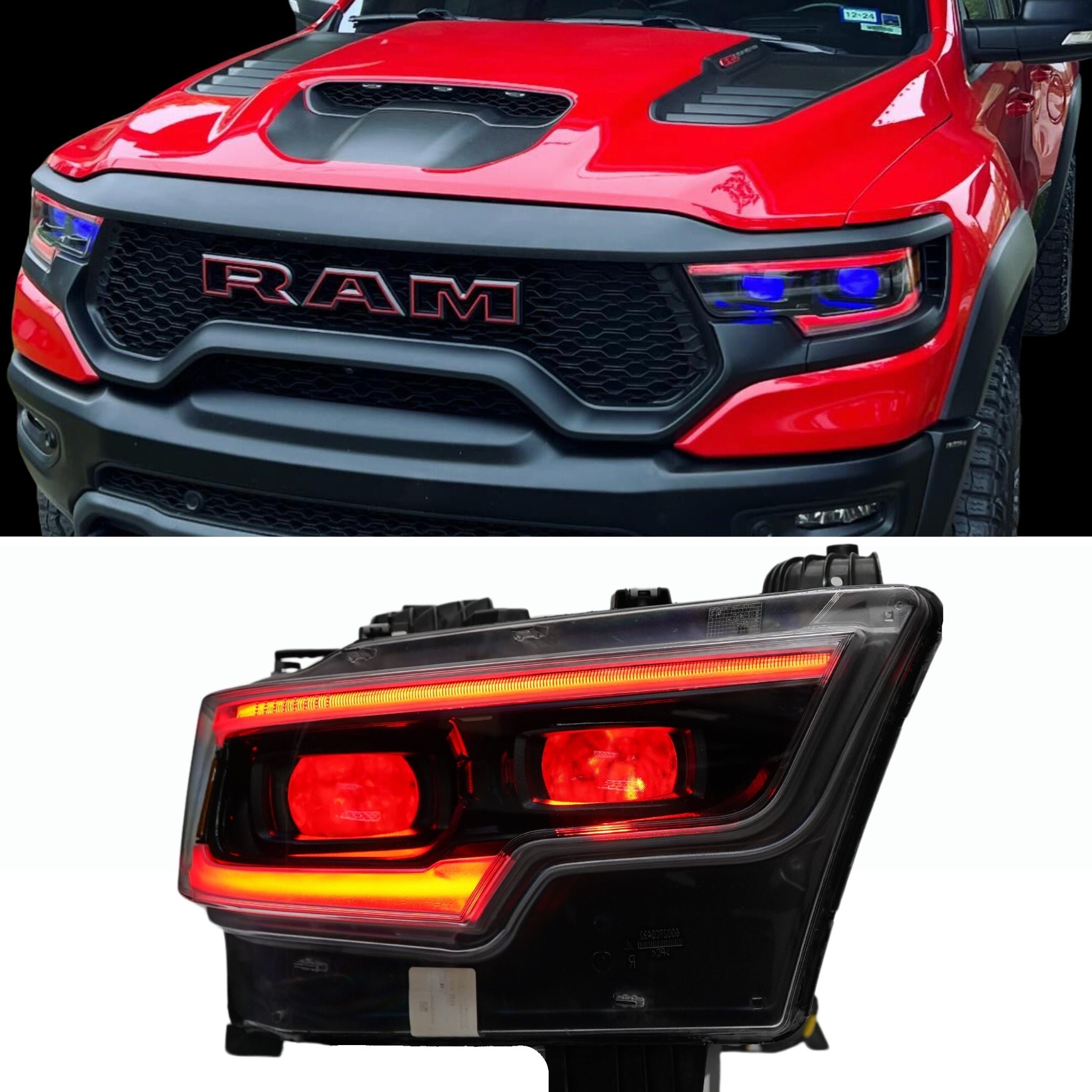 Ram 1500 / TRX RGBW DRL Boards (2019-2024) – Custom Multicolor LED Lighting by RGB Halo Kits