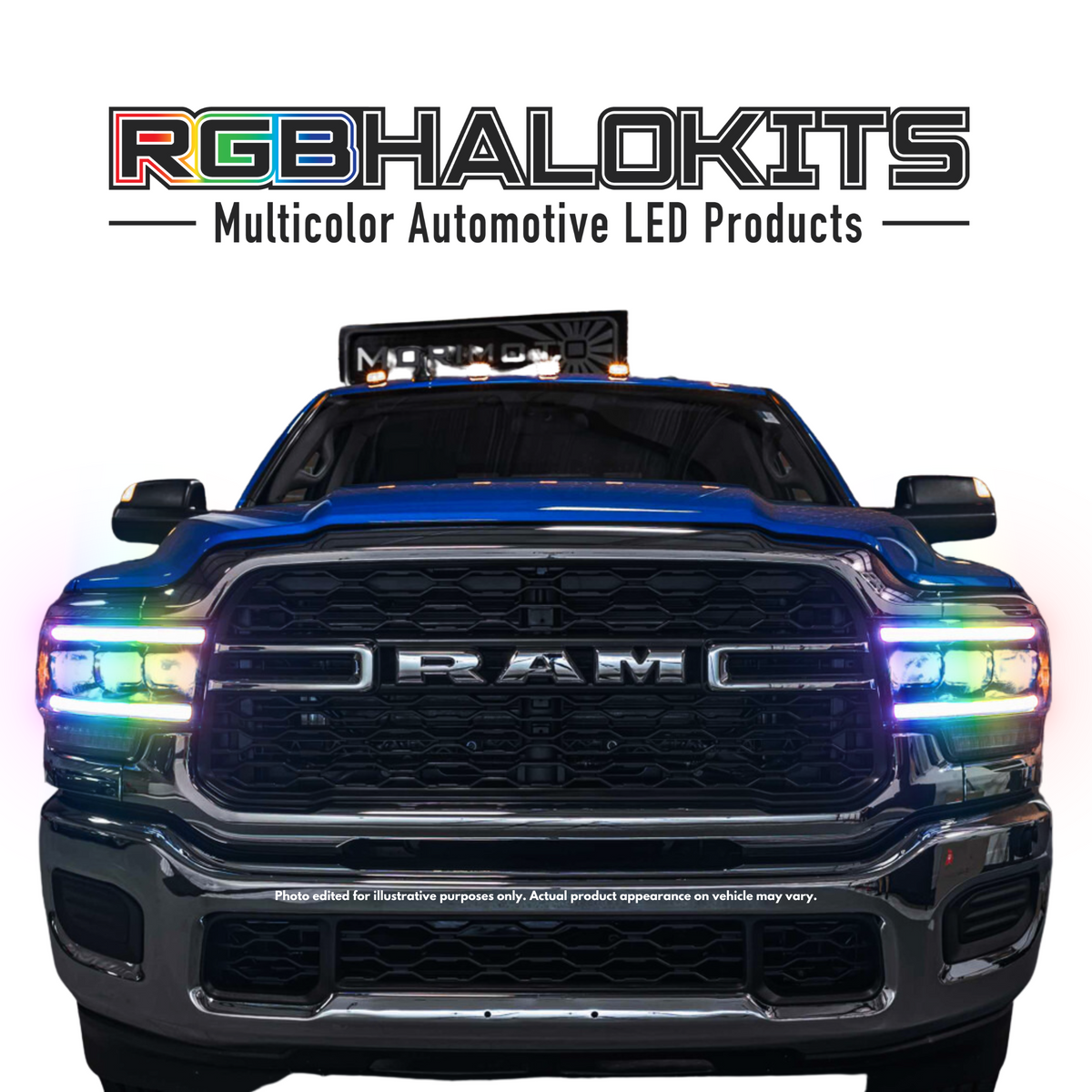 Ram HD: Multicolor Flow Series Headlights (2019-2024) | Morimoto – Custom Multicolor LED Lighting by RGB Halo Kits