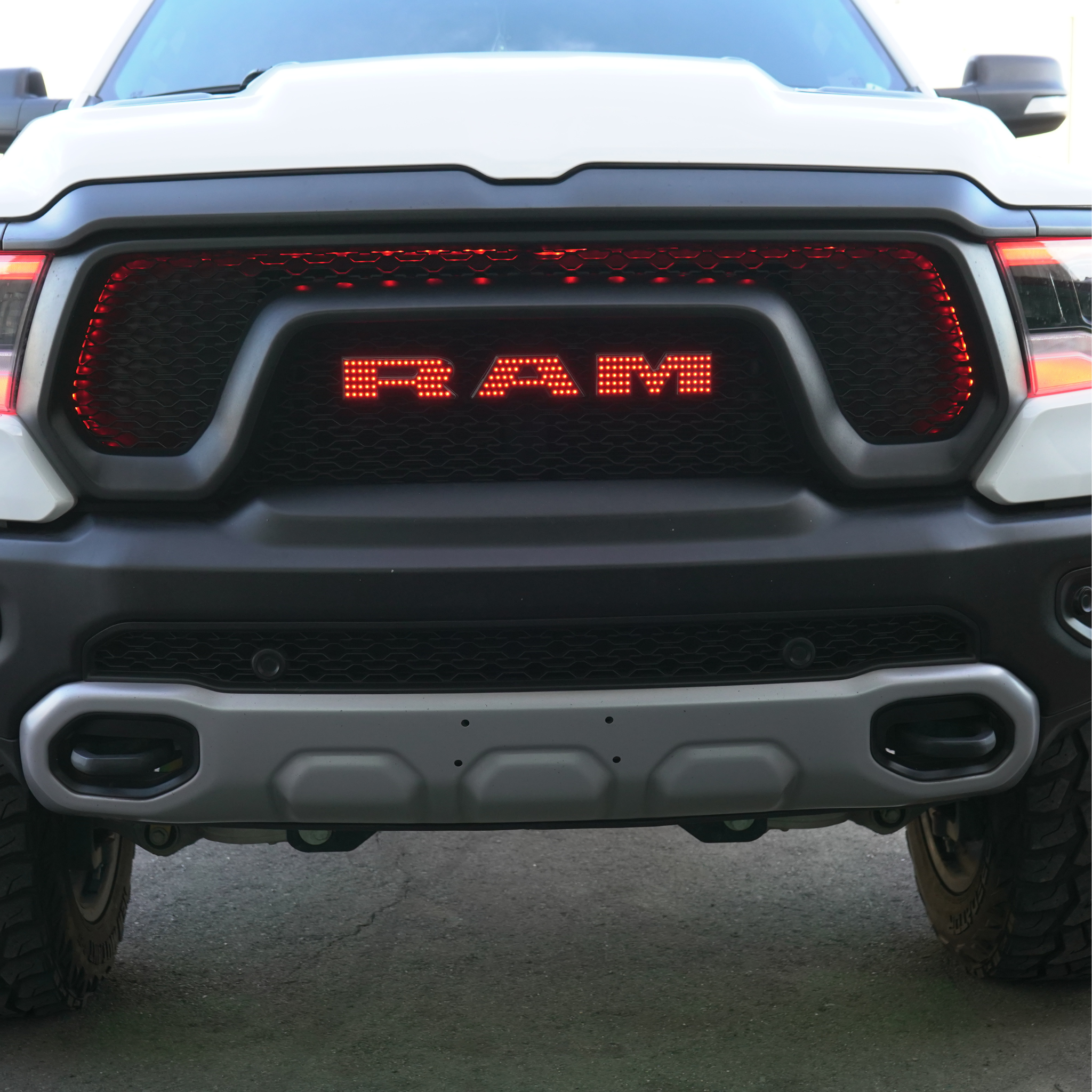 Ram LED Emblem: (Multicolor Flow) 2019-2024 â€“ Custom Multicolor LED Lighting by RGB Halo Kits