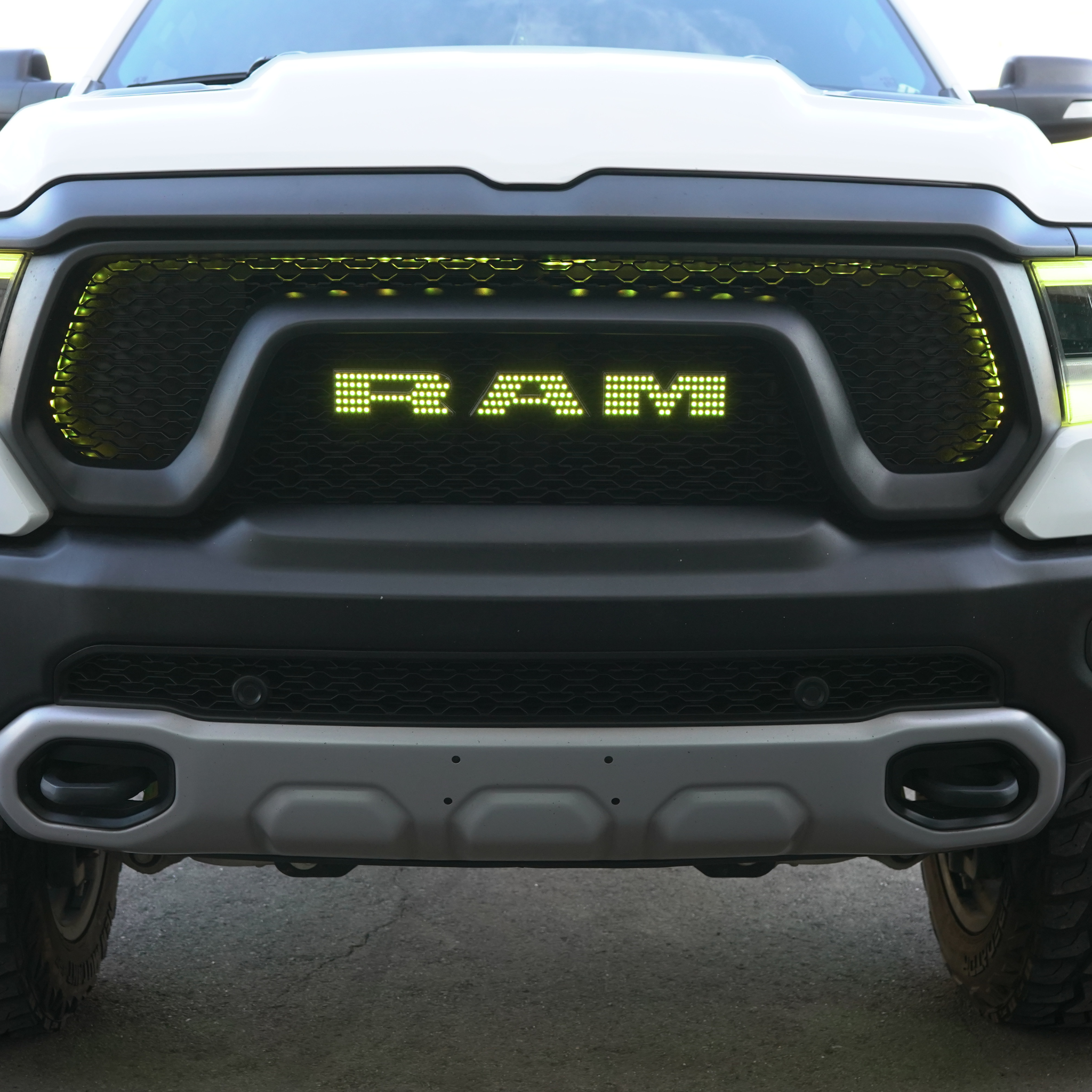 Ram LED Emblem: (Multicolor Flow) 2019-2024 â€“ Custom Multicolor LED Lighting by RGB Halo Kits