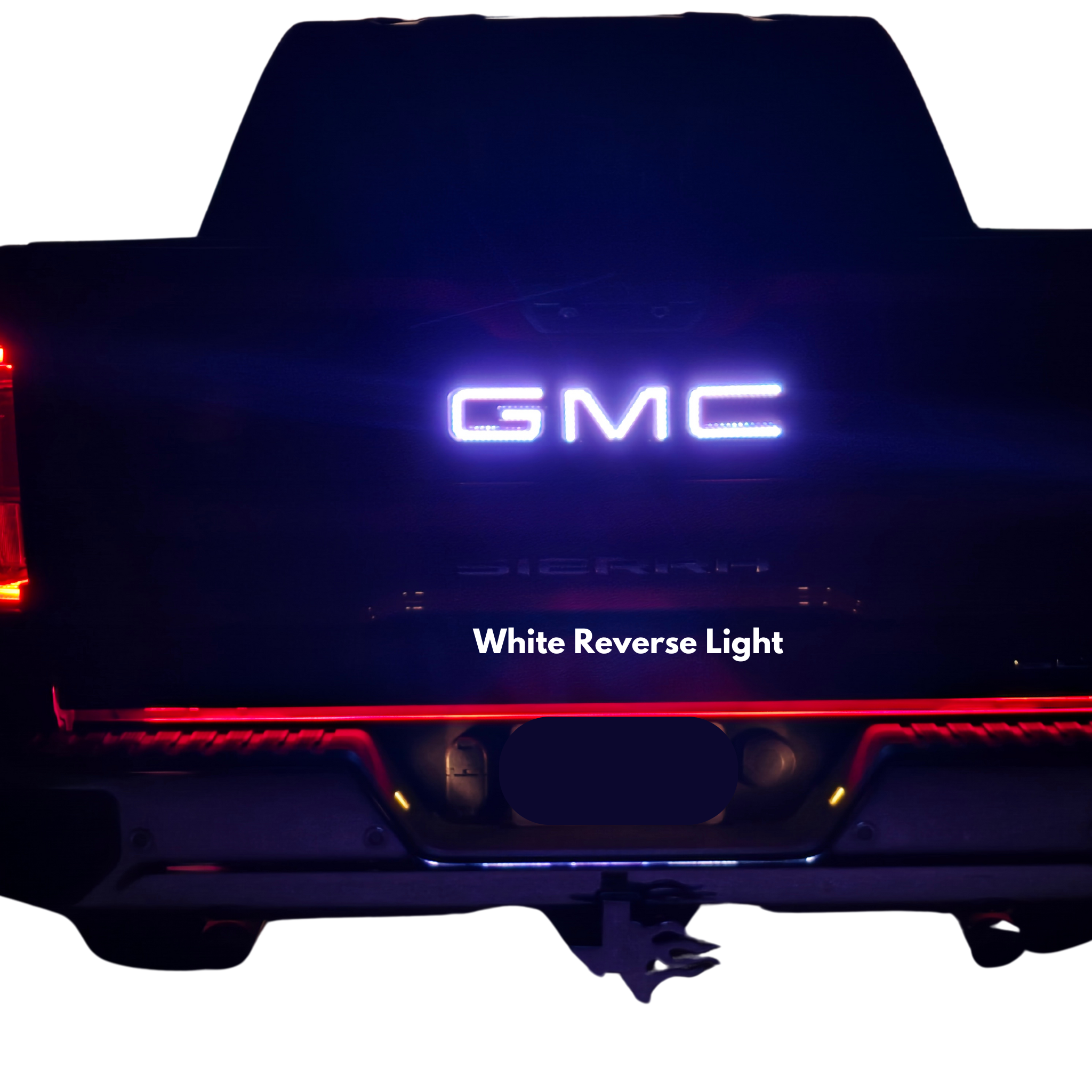 Rear Tailgate: GMC LED Emblem â€“ Custom Multicolor LED Lighting by RGB Halo Kits