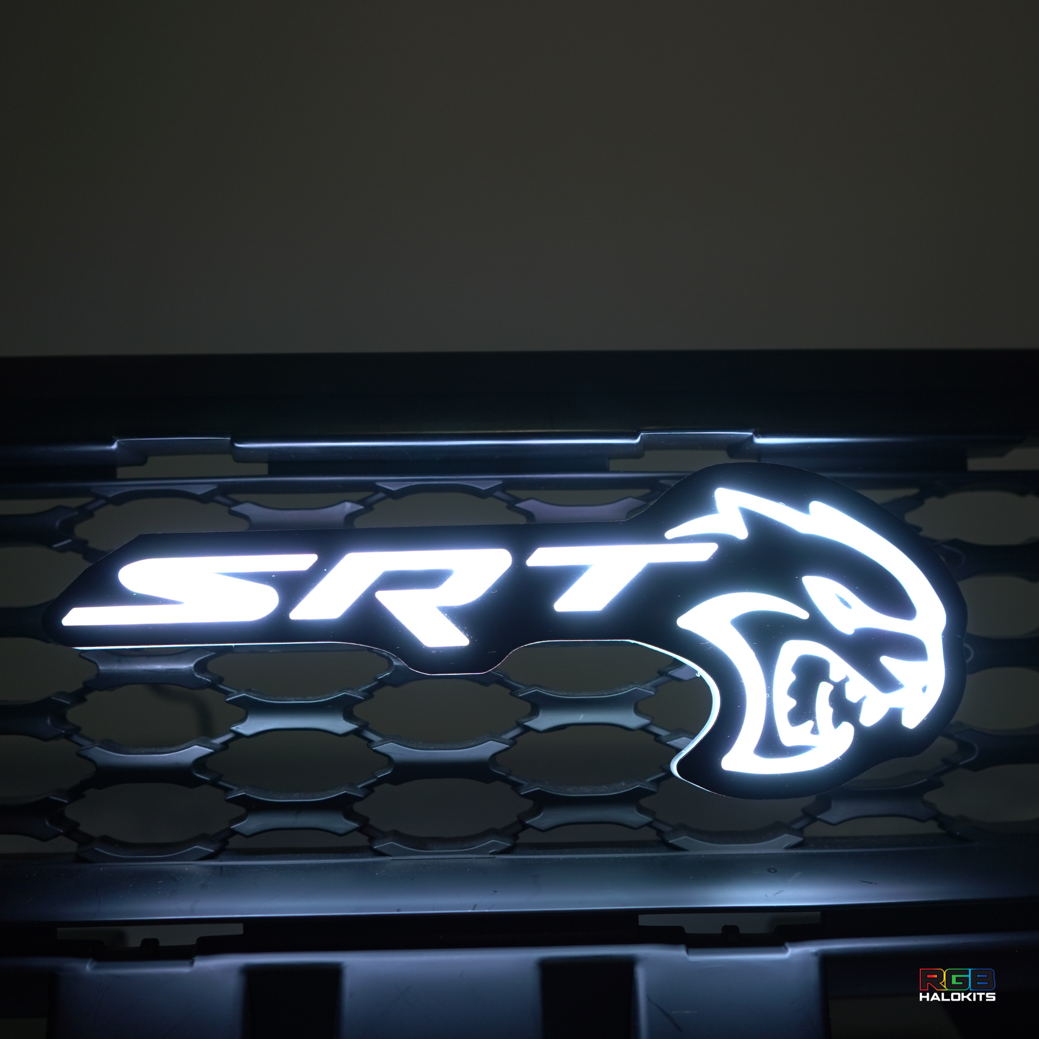 SRT Hellcat LED Emblem Badge: (Multicolor) â€“ Custom Multicolor LED Lighting by RGB Halo Kits