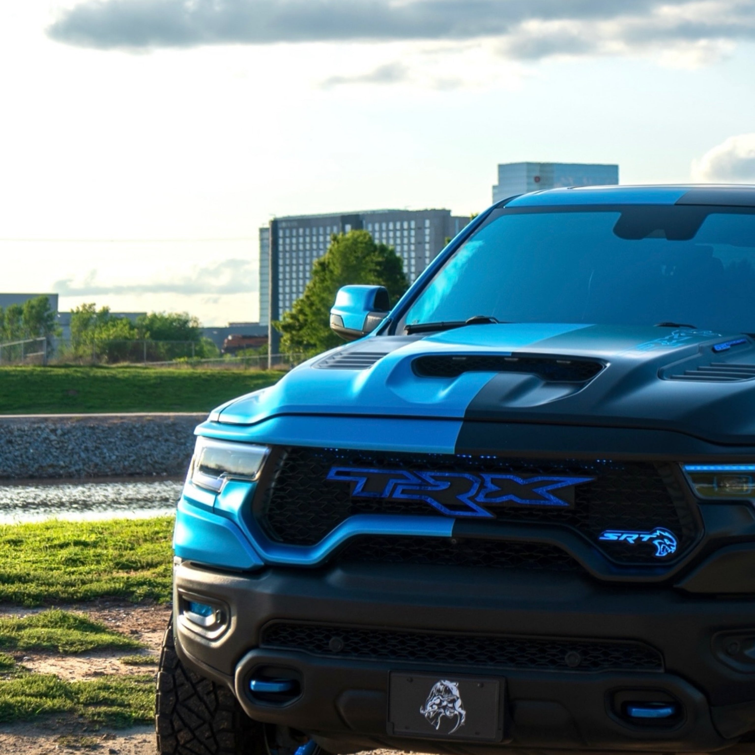 SRT Hellcat LED Emblem Badge: (Multicolor) â€“ Custom Multicolor LED Lighting by RGB Halo Kits