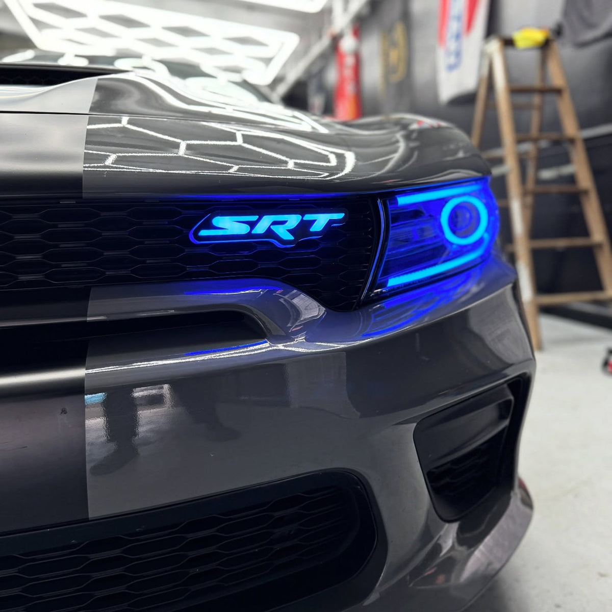 LED Emblem Badge: (Multicolor) – Compatible with SRT Vehicles
