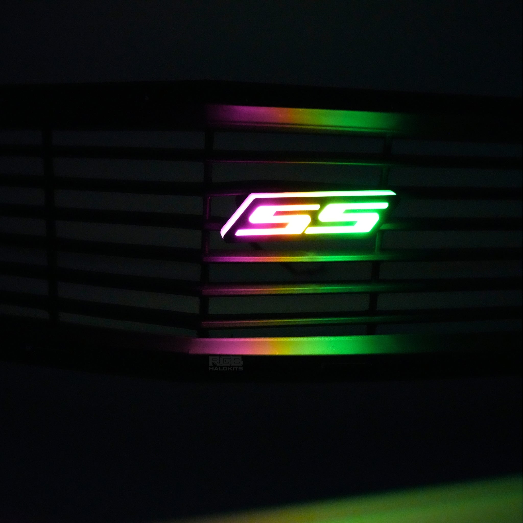 SS LED Emblem Badge: Multicolor Flow (for Chevrolet) â€“ Custom Multicolor LED Lighting by RGB Halo Kits