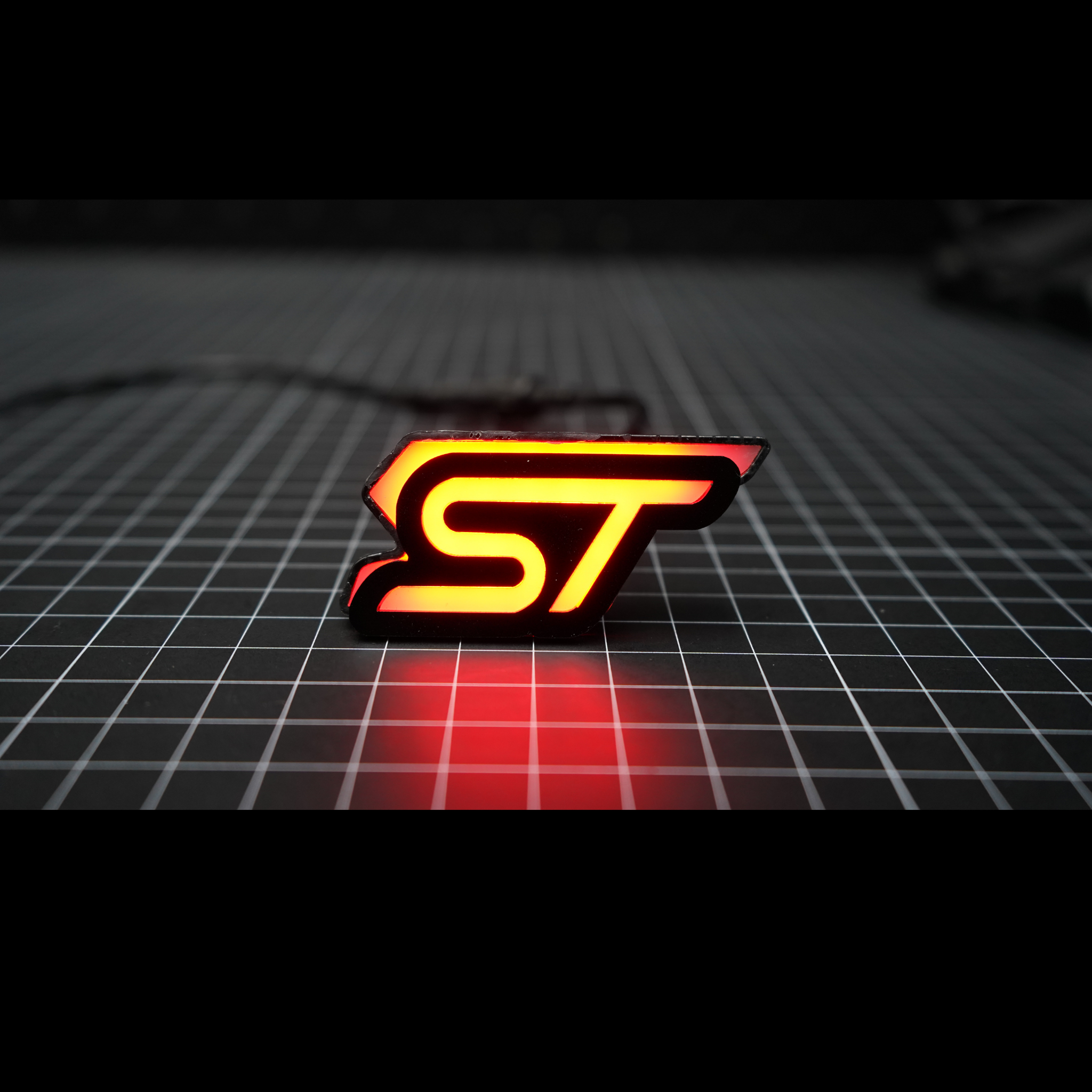ST : Illuminated Multicolor Flow LED Badge | Lit Logos â€“ Custom Multicolor LED Lighting by RGB Halo Kits