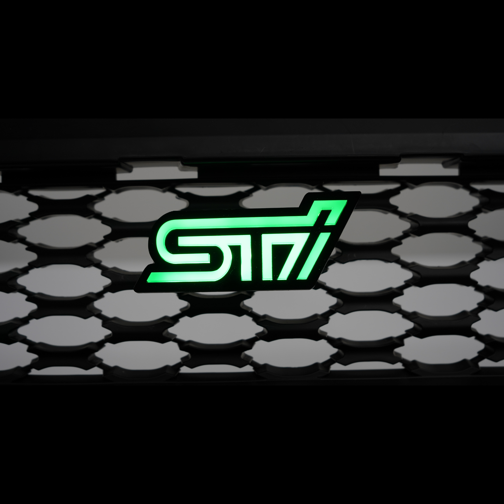 STI LED Badge: Multicolor Flow (2010-2023) | Lit Logos â€“ Custom Multicolor LED Lighting by RGB Halo Kits