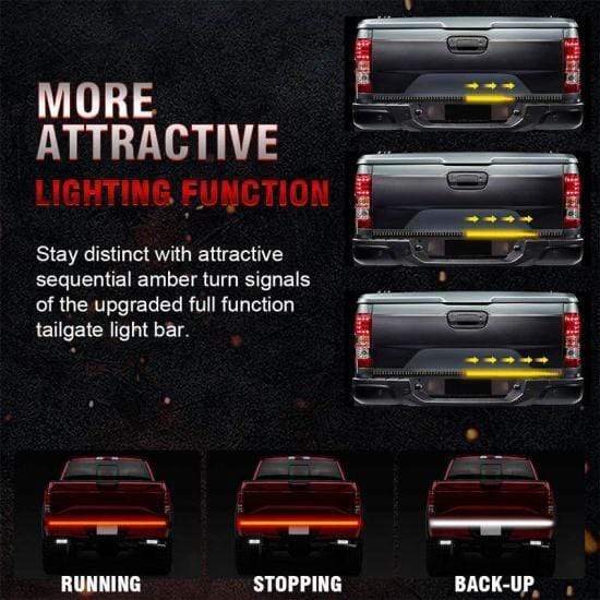 Sequential Tailgate / Trunk Light bar – Custom Multicolor LED Lighting by RGB Halo Kits