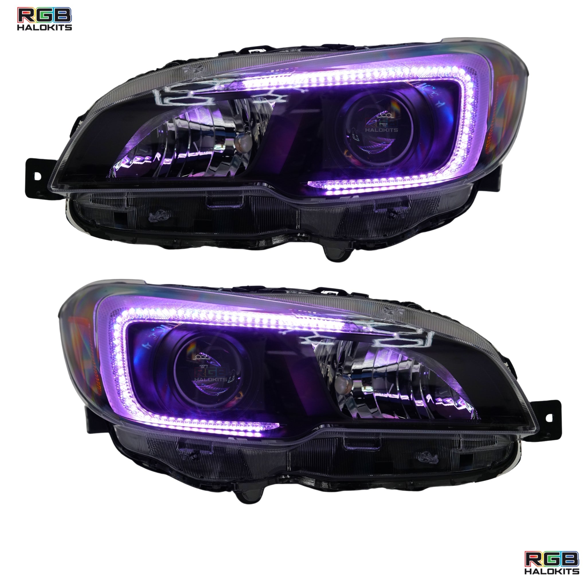 Subaru WRX/STI Flow Series C Bar DRL Boards (2015-2021) – Custom Multicolor LED Lighting by RGB Halo Kits