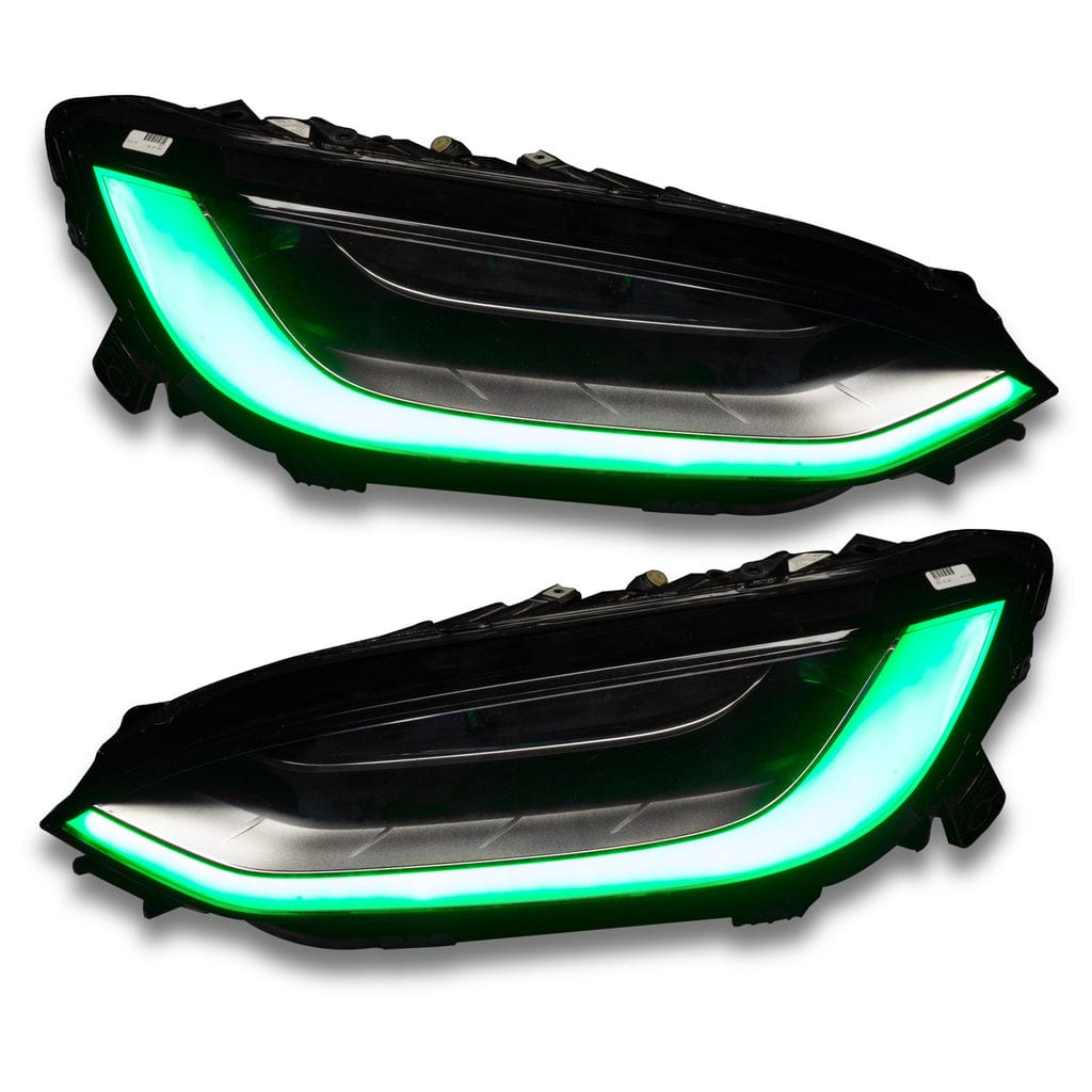 Tesla Model X DRL Boards (Multicolor Flow) 2016-2021 – Custom Multicolor LED Lighting by RGB Halo Kits