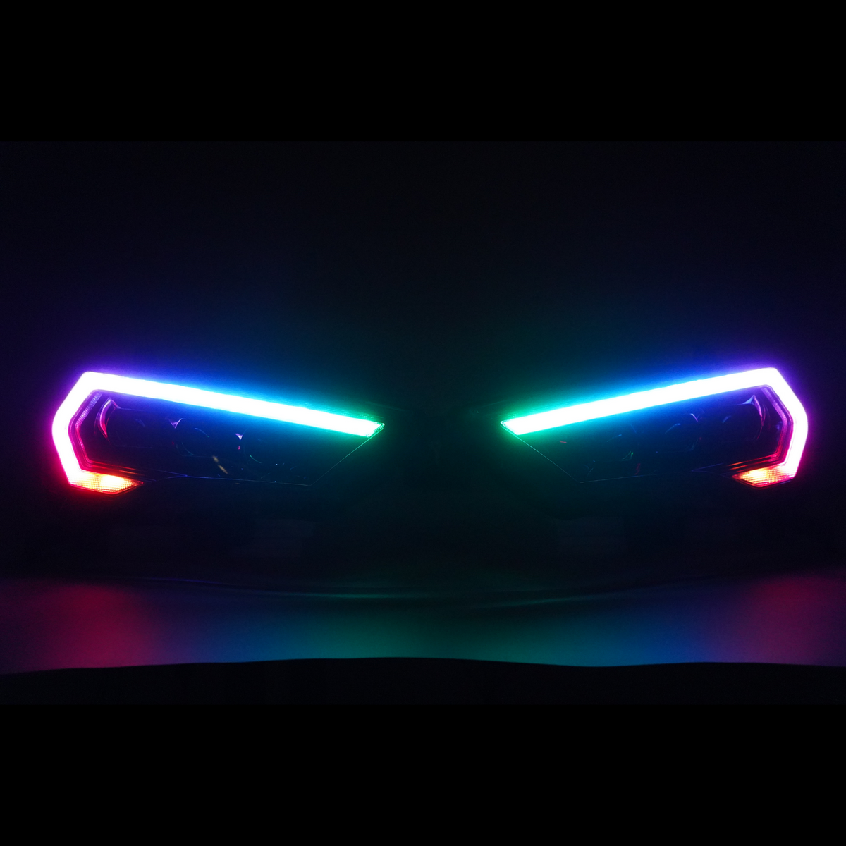 Toyota 4Runner: Multicolor Flow Series Headlights (2014-2024) | XB Morimoto – Custom Multicolor LED Lighting by RGB Halo Kits