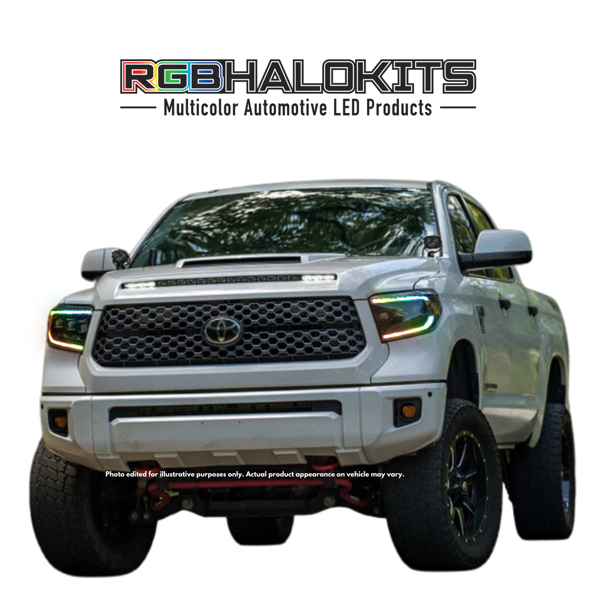 Toyota Tundra: Multicolor Flow Series Headlights (2014-2021) | XB Morimoto – Custom Multicolor LED Lighting by RGB Halo Kits