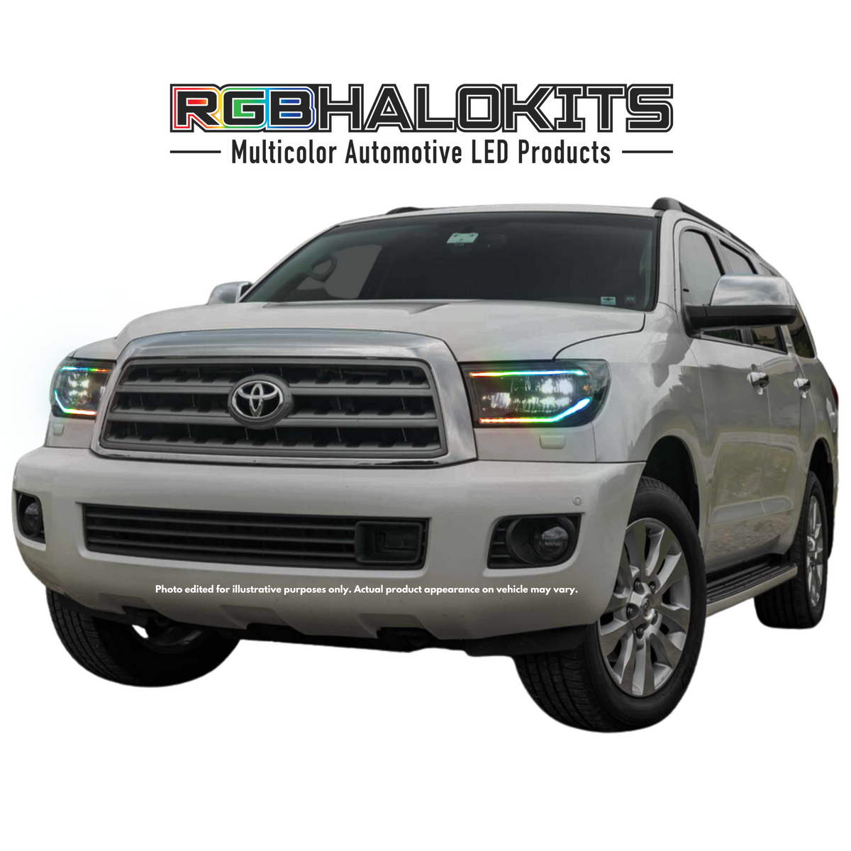 Toyota Tundra / Sequoia: Multicolor Flow Series Headlights (2007-2013) | XB Morimoto – Custom Multicolor LED Lighting by RGB Halo Kits