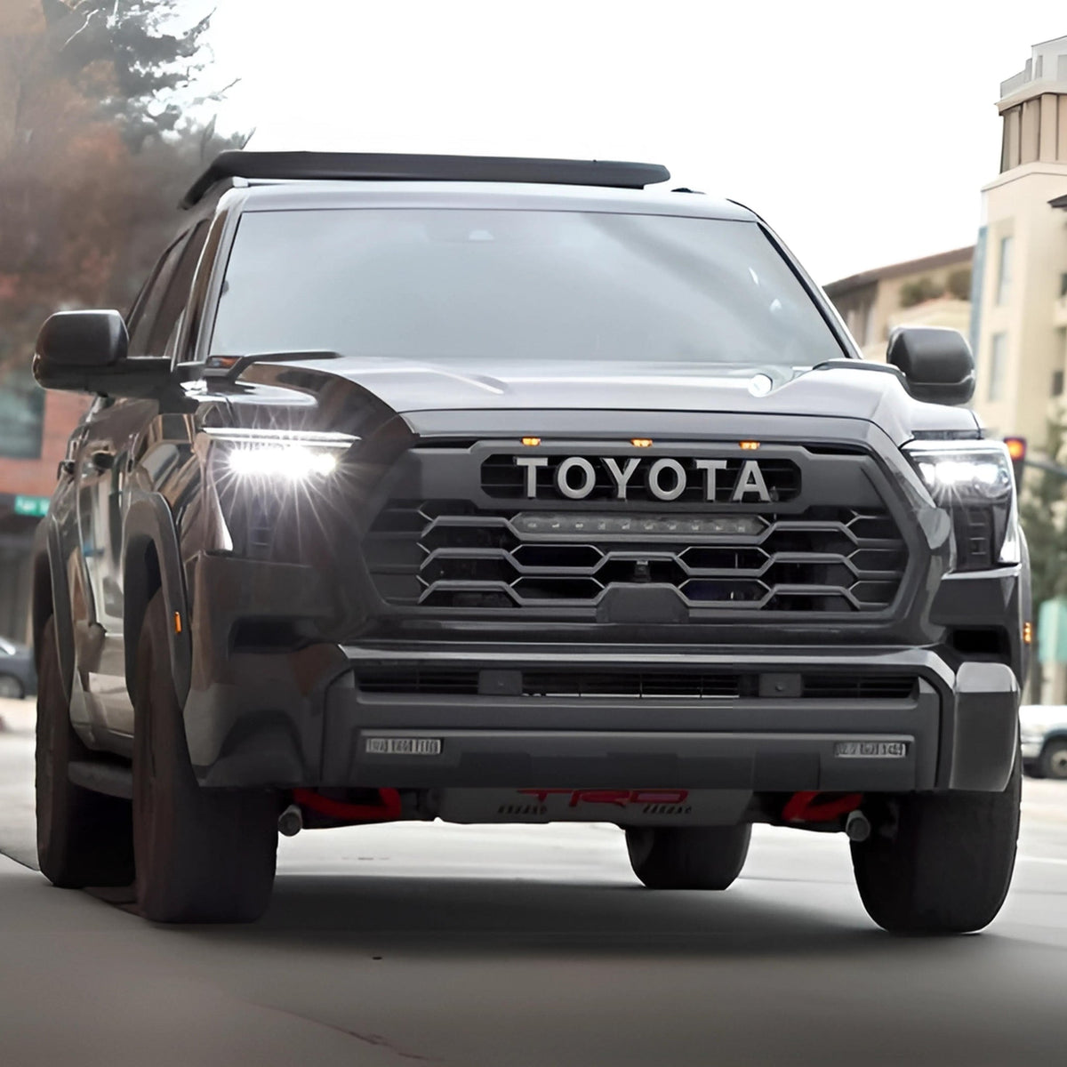 Toyota Tundra/Sequoia: Multicolor Flow Series Alphablack Headlights (2022-2025) | Alpharex – Custom Multicolor LED Lighting by RGB Halo Kits