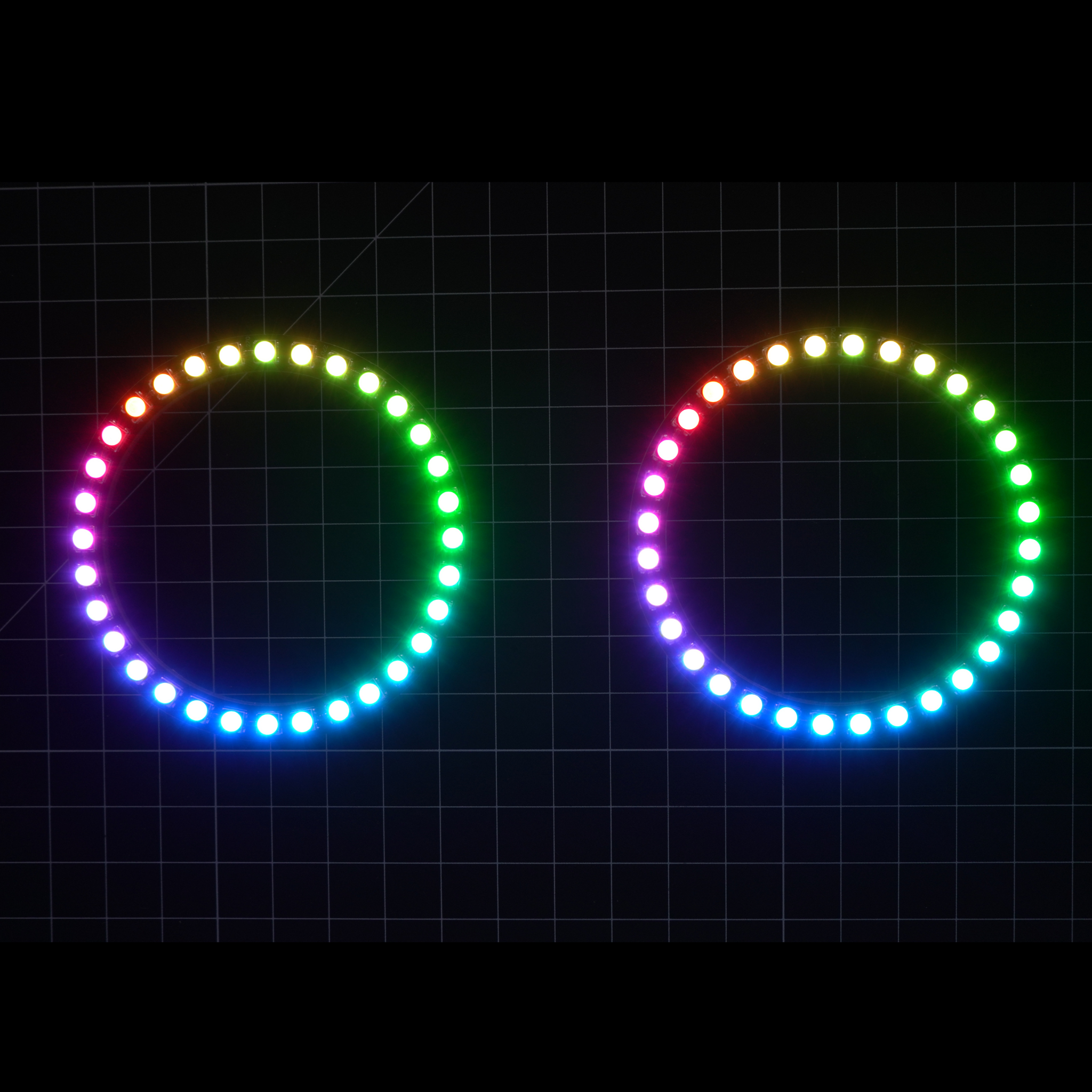 Multicolor LED Halo Rings | choose size