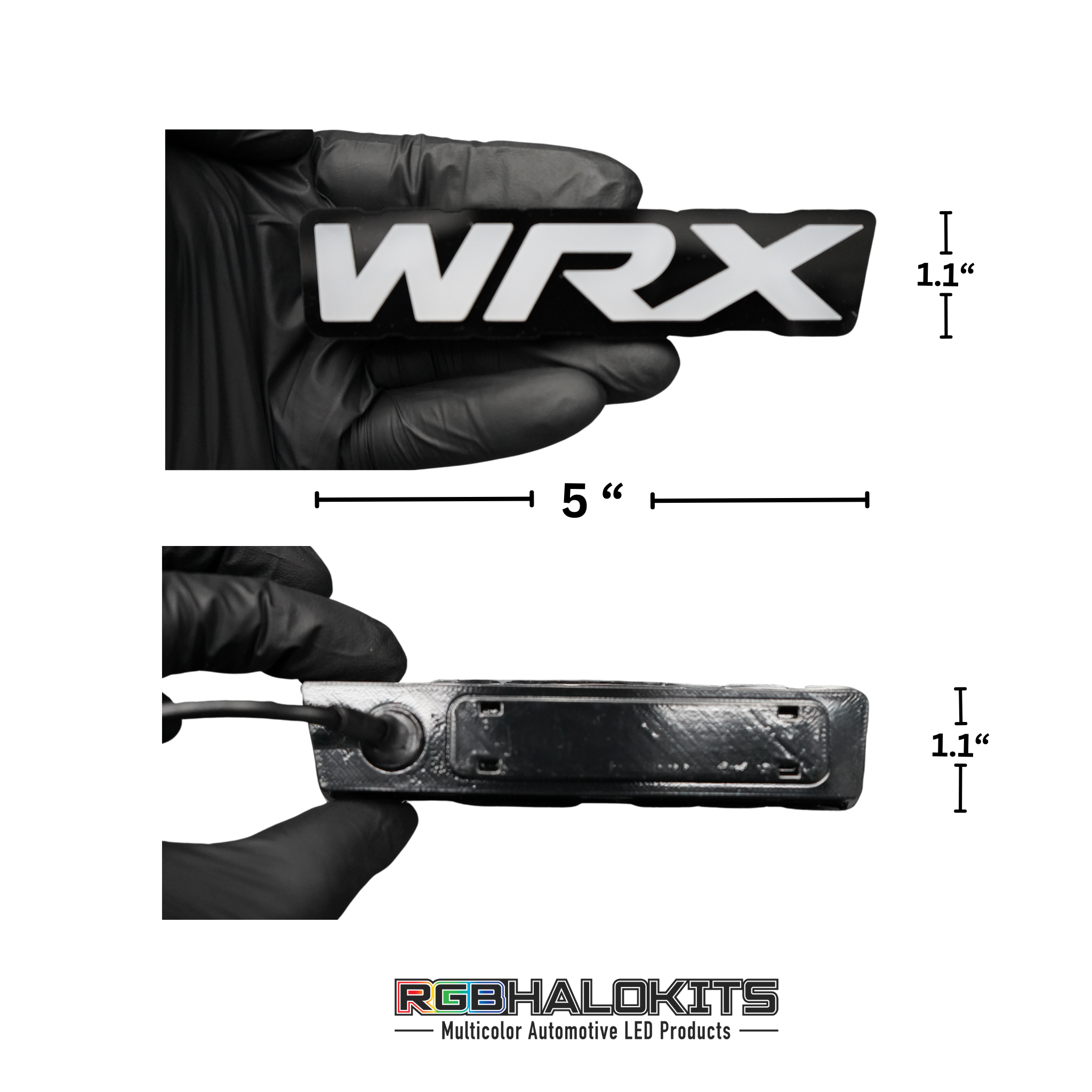 WRX LED Badge: (Multicolor Flow) â€“ Custom Multicolor LED Lighting by RGB Halo Kits