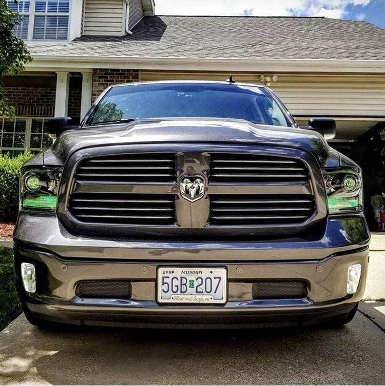 2009-2018 Dodge Ram Multicolor DRL Boards - RGB Halo Kits Multicolor Flow Series Color Chasing RGBWA LED headlight kit Colorshift Oracle Lighting Trendz OneUpLighting Morimoto theretrofitsource AutoLEDTech Diode Dynamics