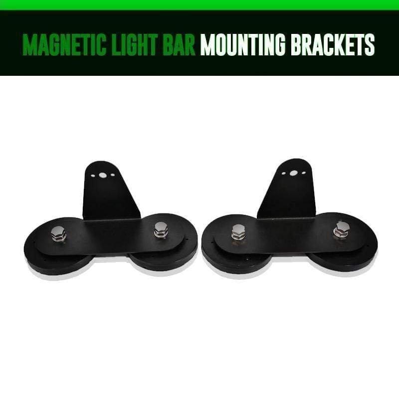 Magnetic Light Bar Mounting Brackets - RGB Halo Kits Multicolor Flow Series Color Chasing RGBWA LED headlight kit Oracle Lighting Trendz OneUpLighting Morimoto theretrofitsource AutoLEDTech Diode Dynamics