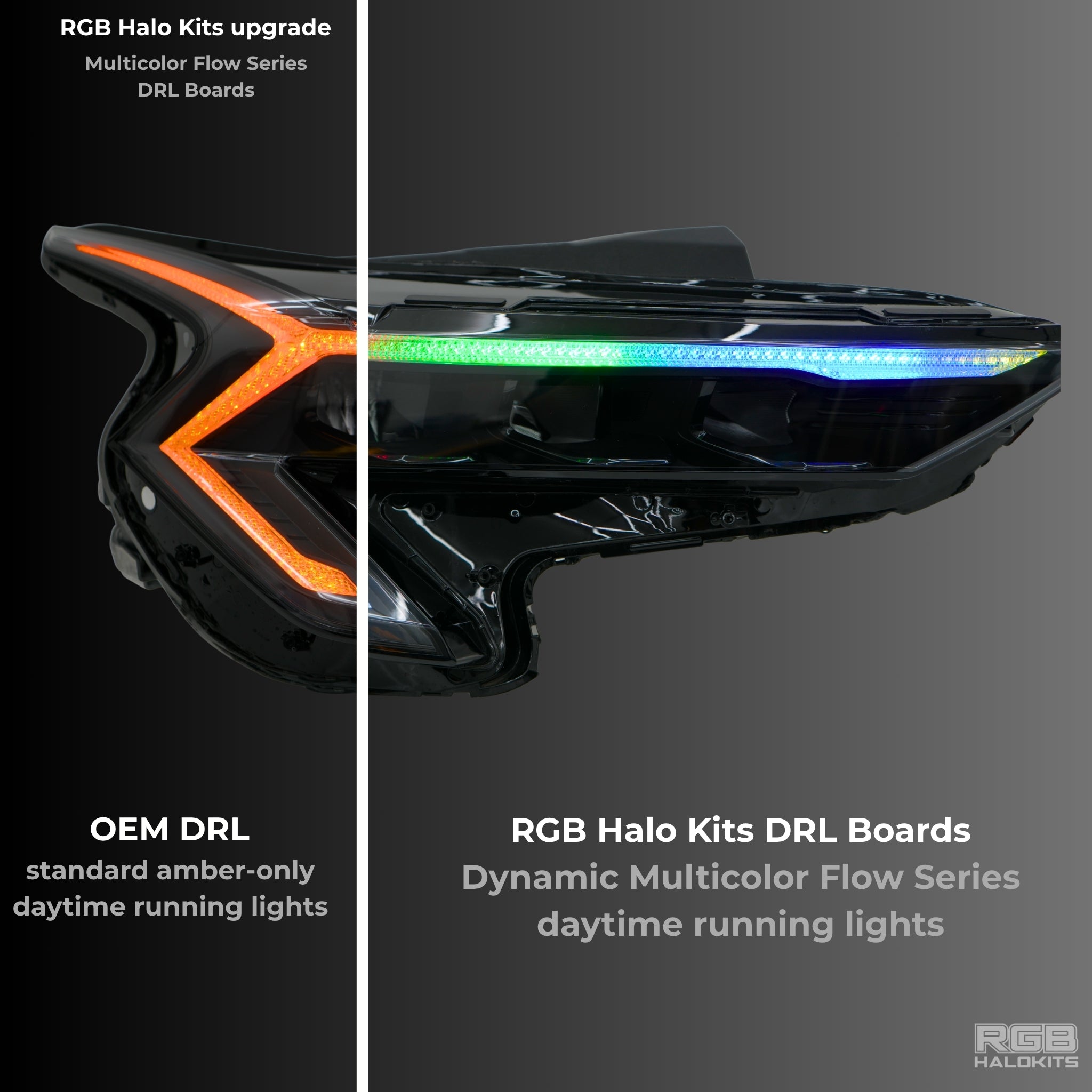 Kia K5 Flow Multicolor DRL Boards (2025-2026) – Custom Multicolor LED Lighting by RGB Halo Kits