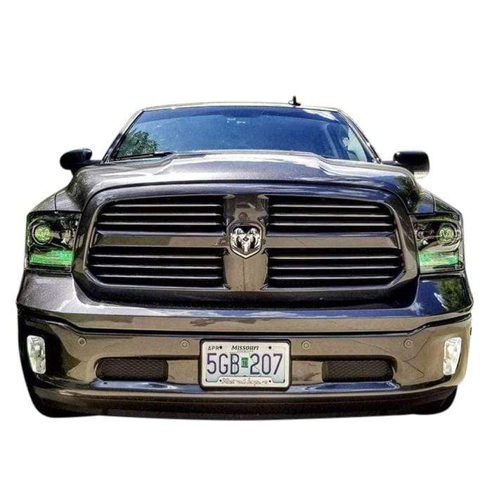 2009-2018 Dodge Ram Multicolor DRL Boards - RGB Halo Kits Multicolor Flow Series Color Chasing RGBWA LED headlight kit Colorshift Oracle Lighting Trendz OneUpLighting Morimoto theretrofitsource AutoLEDTech Diode Dynamics