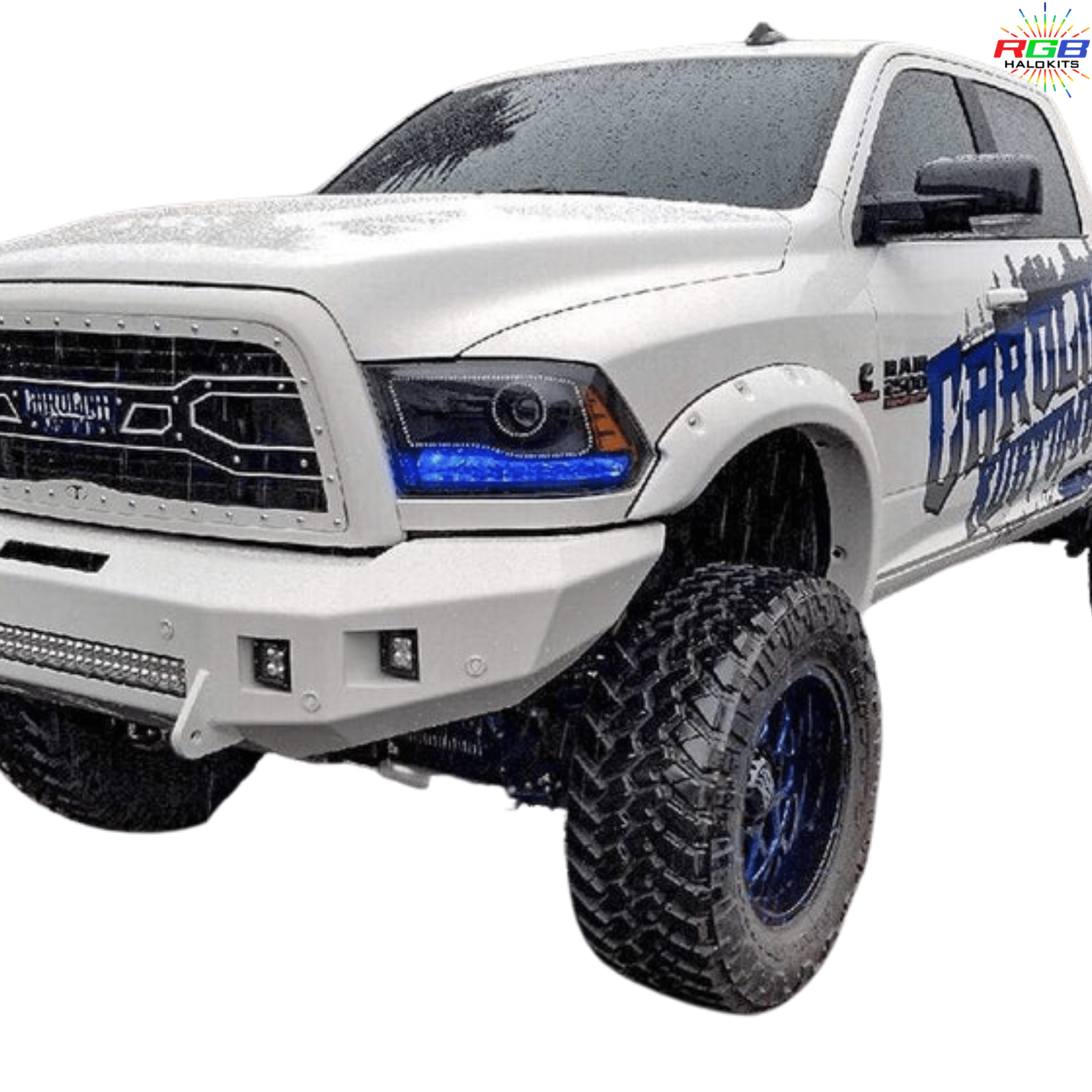 2009-2018 Dodge Ram Multicolor DRL Boards - RGB Halo Kits Multicolor Flow Series Color Chasing RGBWA LED headlight kit Colorshift Oracle Lighting Trendz OneUpLighting Morimoto theretrofitsource AutoLEDTech Diode Dynamics