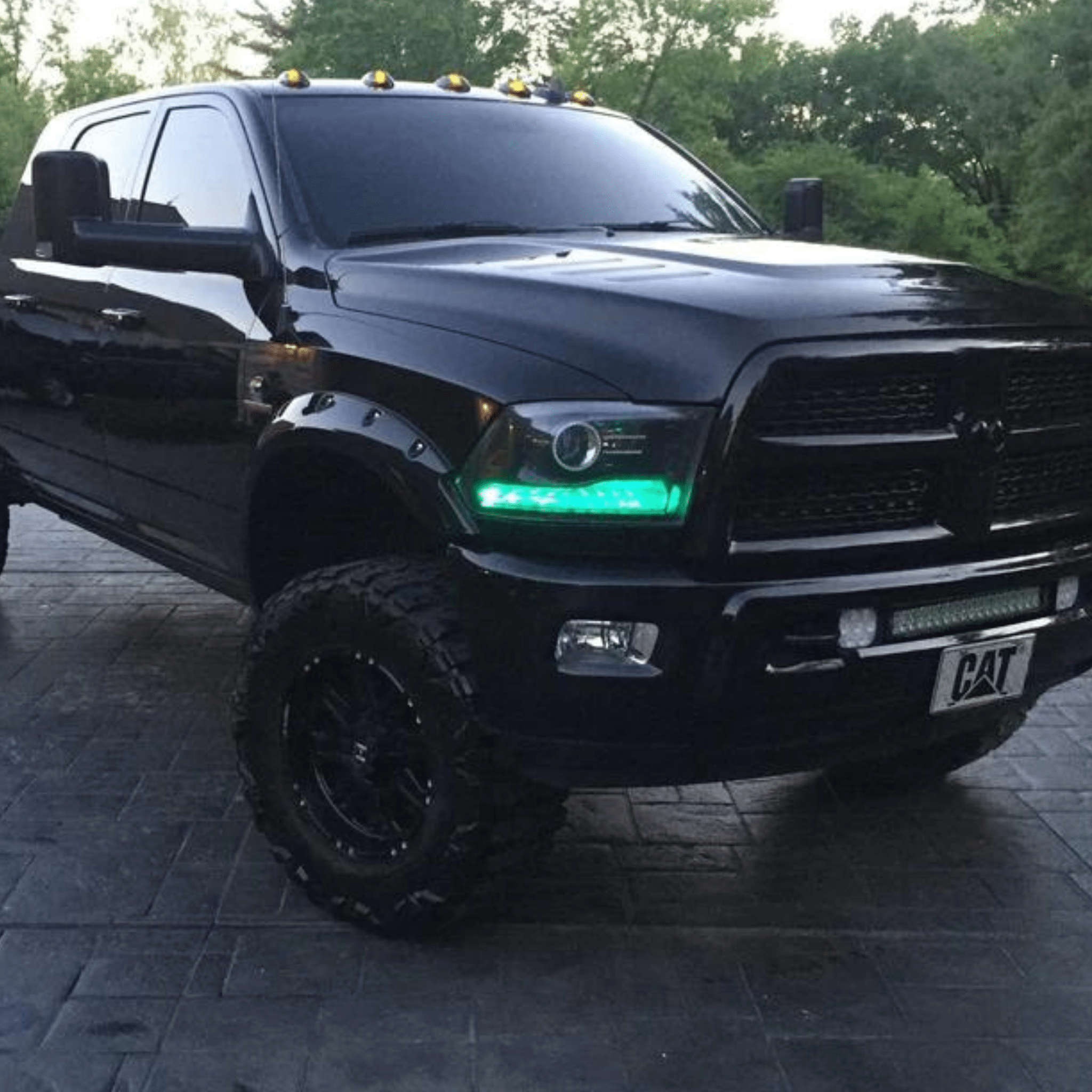 2009-2018 Dodge Ram Multicolor DRL Boards - RGB Halo Kits Multicolor Flow Series Color Chasing RGBWA LED headlight kit Colorshift Oracle Lighting Trendz OneUpLighting Morimoto theretrofitsource AutoLEDTech Diode Dynamics