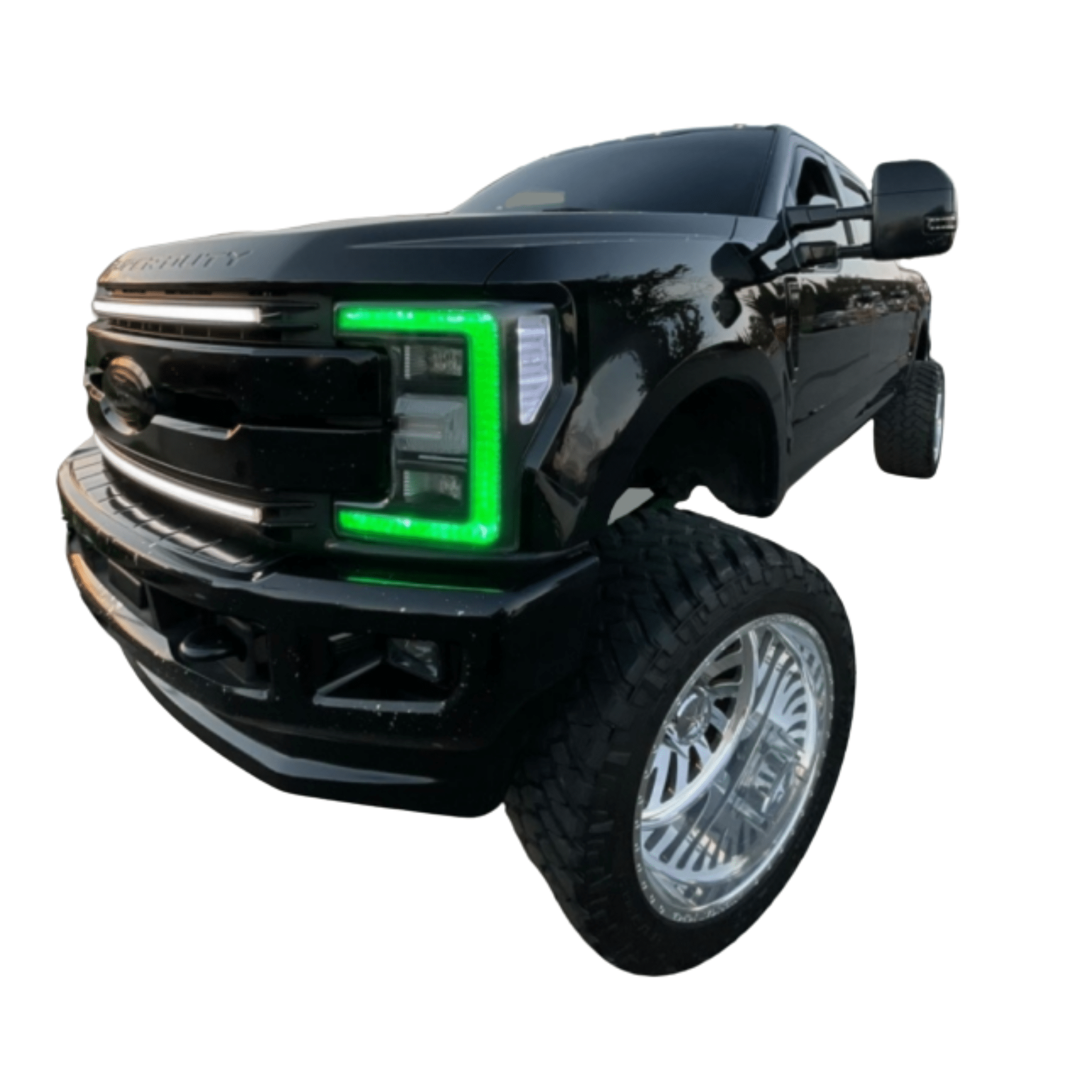 2017-2019 Ford Super Duty RGBW DRL Boards - RGB Halo Kits Multicolor Flow Series Color Chasing RGBWA LED headlight kit Oracle Lighting Trendz OneUpLighting Morimoto theretrofitsource AutoLEDTech Diode Dynamics