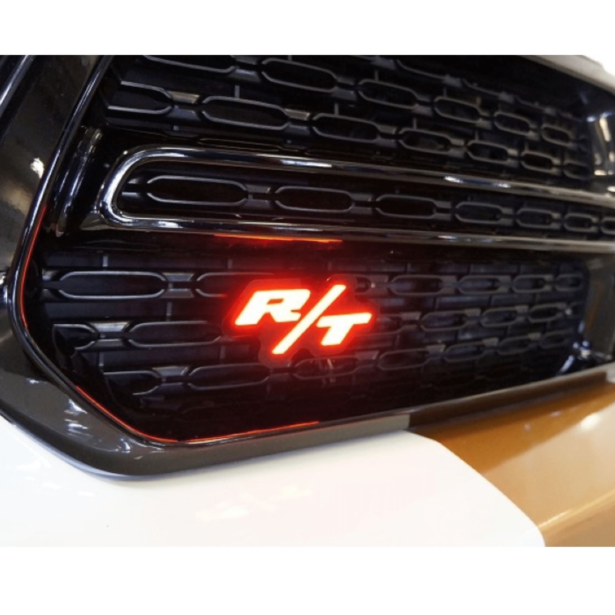 R/T Illuminated LED Emblem Logo - RGB Halo Kits Multicolor Flow Series Color Chasing RGBWA LED headlight kit Oracle Lighting Trendz OneUpLighting Morimoto theretrofitsource AutoLEDTech Diode Dynamics