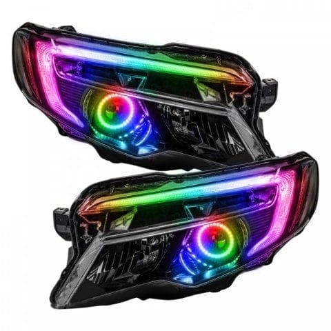 2016-2018 Honda Pilot Flow Series/Color Chasing DRL Boards - RGB Halo Kits Multicolor Flow Series Color Chasing RGBWA LED headlight kit Oracle Lighting Trendz OneUpLighting Morimoto theretrofitsource AutoLEDTech Diode Dynamics