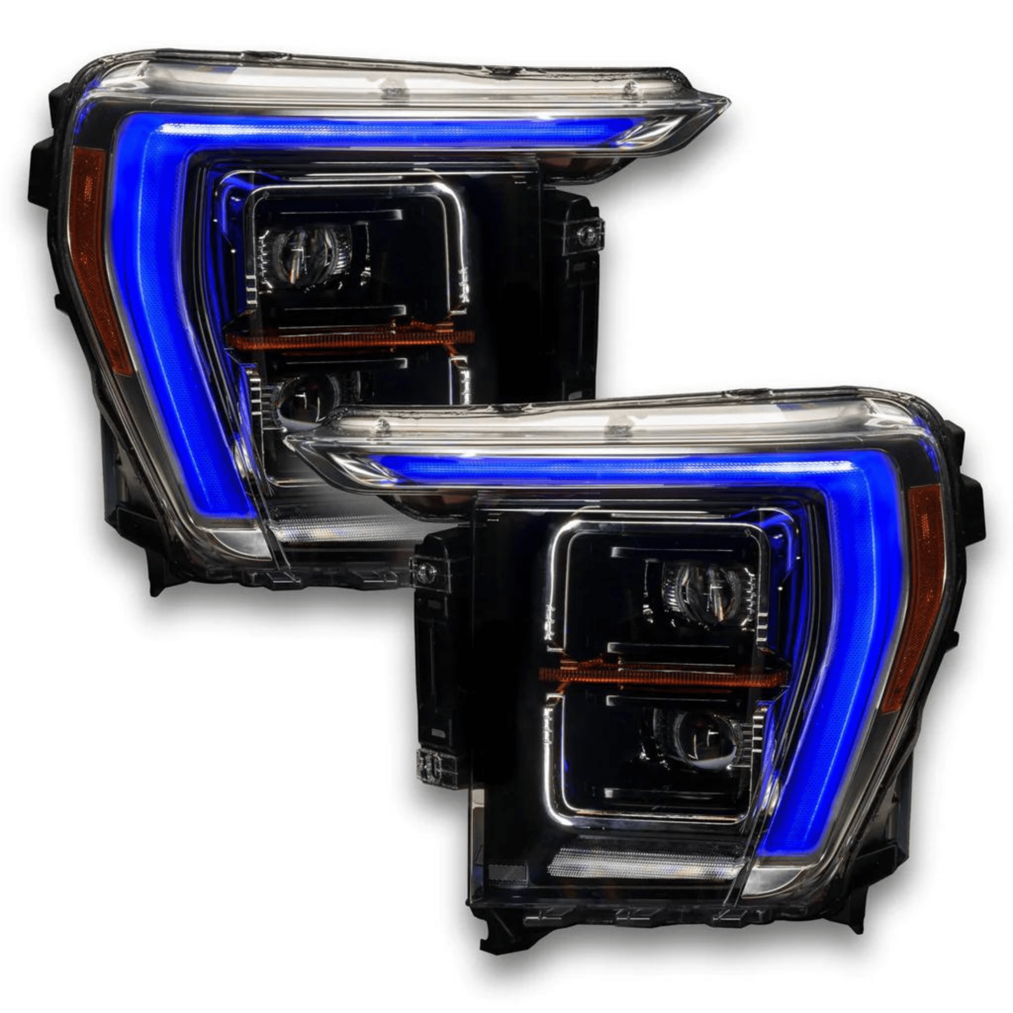 2021-2022 Ford F150 RGBW DRL Boards - RGB Halo Kits Multicolor Flow Series Color Chasing RGBWA LED headlight kit Colorshift Oracle Lighting Trendz OneUpLighting Morimoto theretrofitsource AutoLEDTech Diode Dynamics