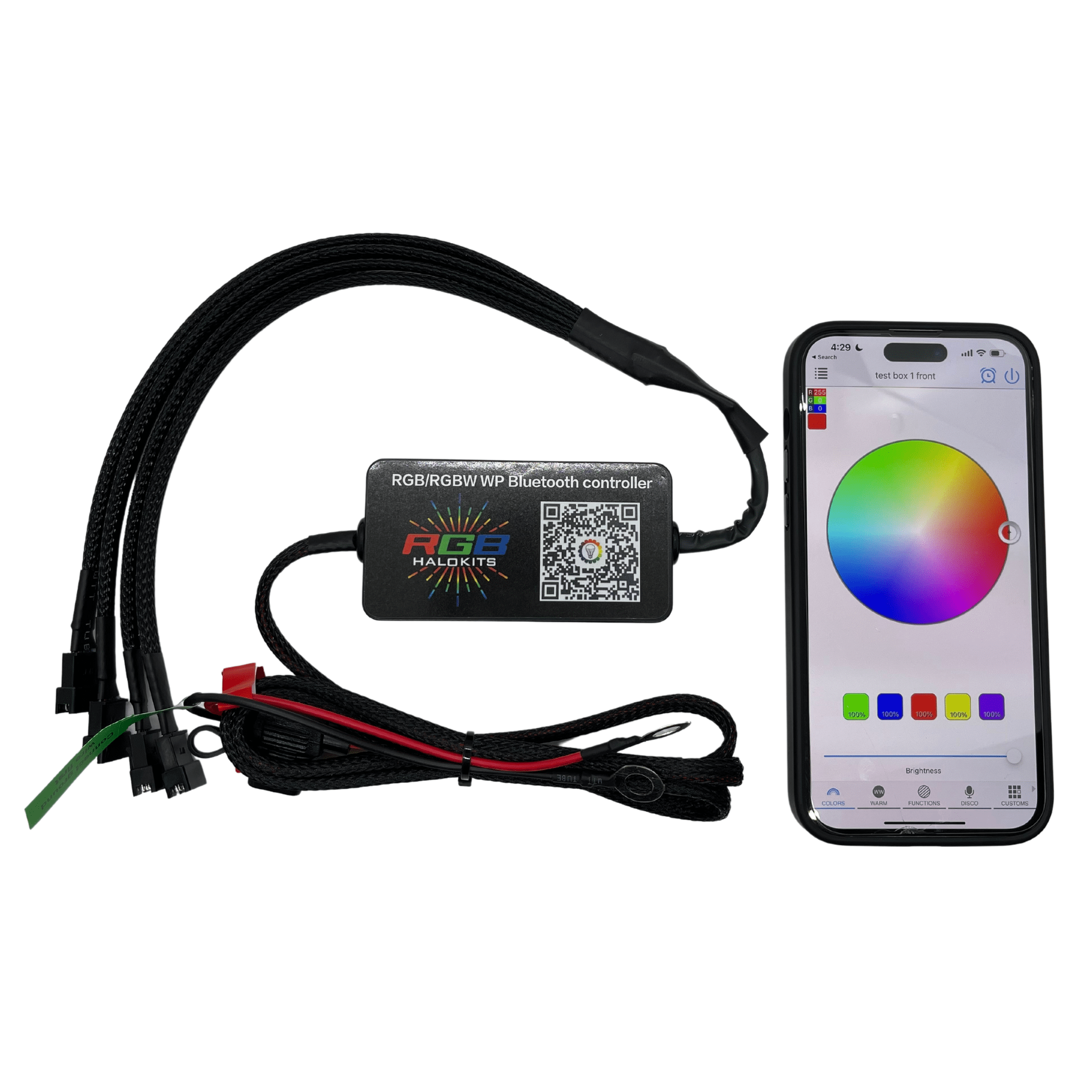 Add Bluetooth Controller to my Previous Order - RGB Halo Kits Multicolor Flow Series Color Chasing RGBWA LED headlight kit Colorshift Oracle Lighting Trendz OneUpLighting Morimoto theretrofitsource AutoLEDTech Diode Dynamics