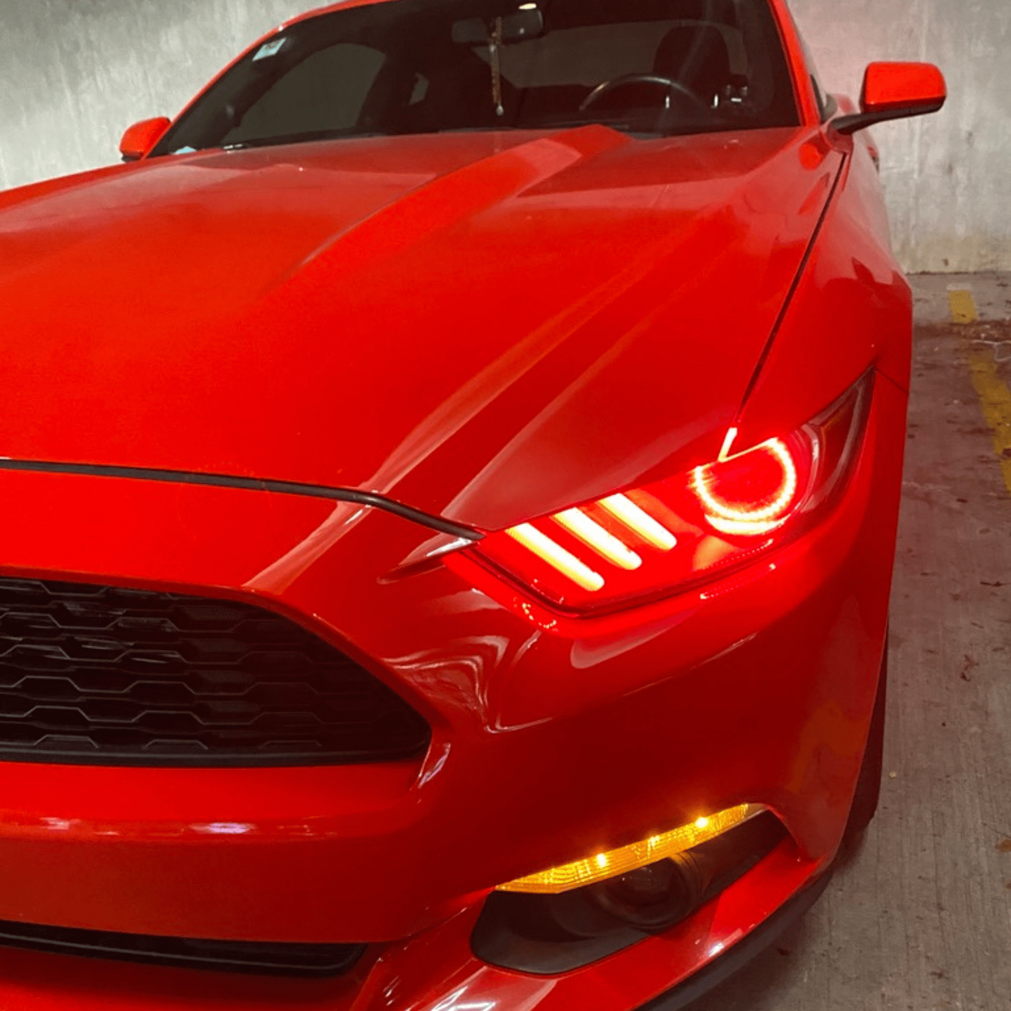 2015-2017 Ford Mustang Multicolor DRL Boards - RGB Halo Kits Multicolor Flow Series Color Chasing RGBWA LED headlight kit Oracle Lighting Trendz OneUpLighting Morimoto theretrofitsource AutoLEDTech Diode Dynamics