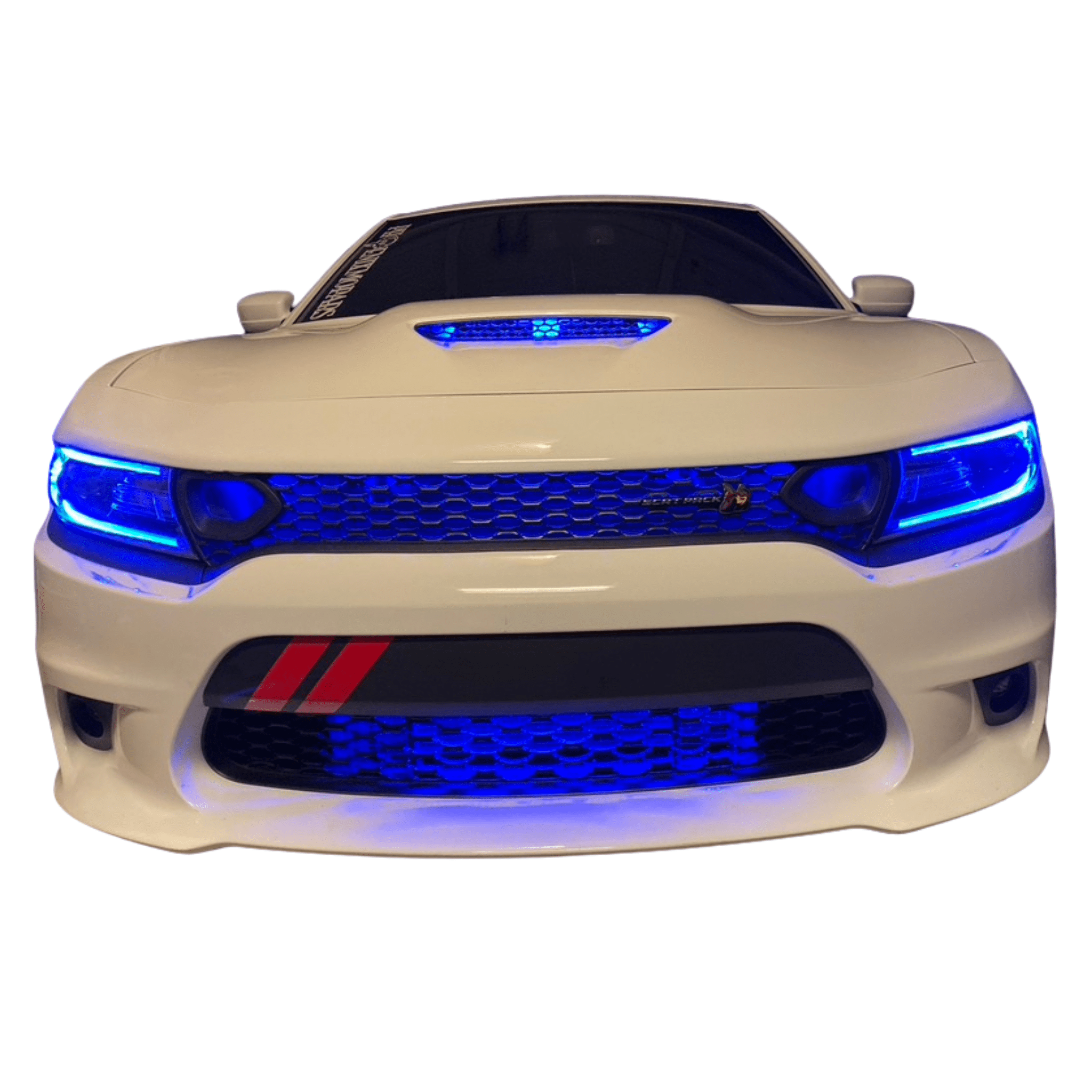 2015-2023 Dodge Charger RGBW DRL Boards - RGB Halo Kits Multicolor Flow Series Color Chasing RGBWA LED headlight kit Oracle Lighting Trendz OneUpLighting Morimoto theretrofitsource AutoLEDTech Diode Dynamics