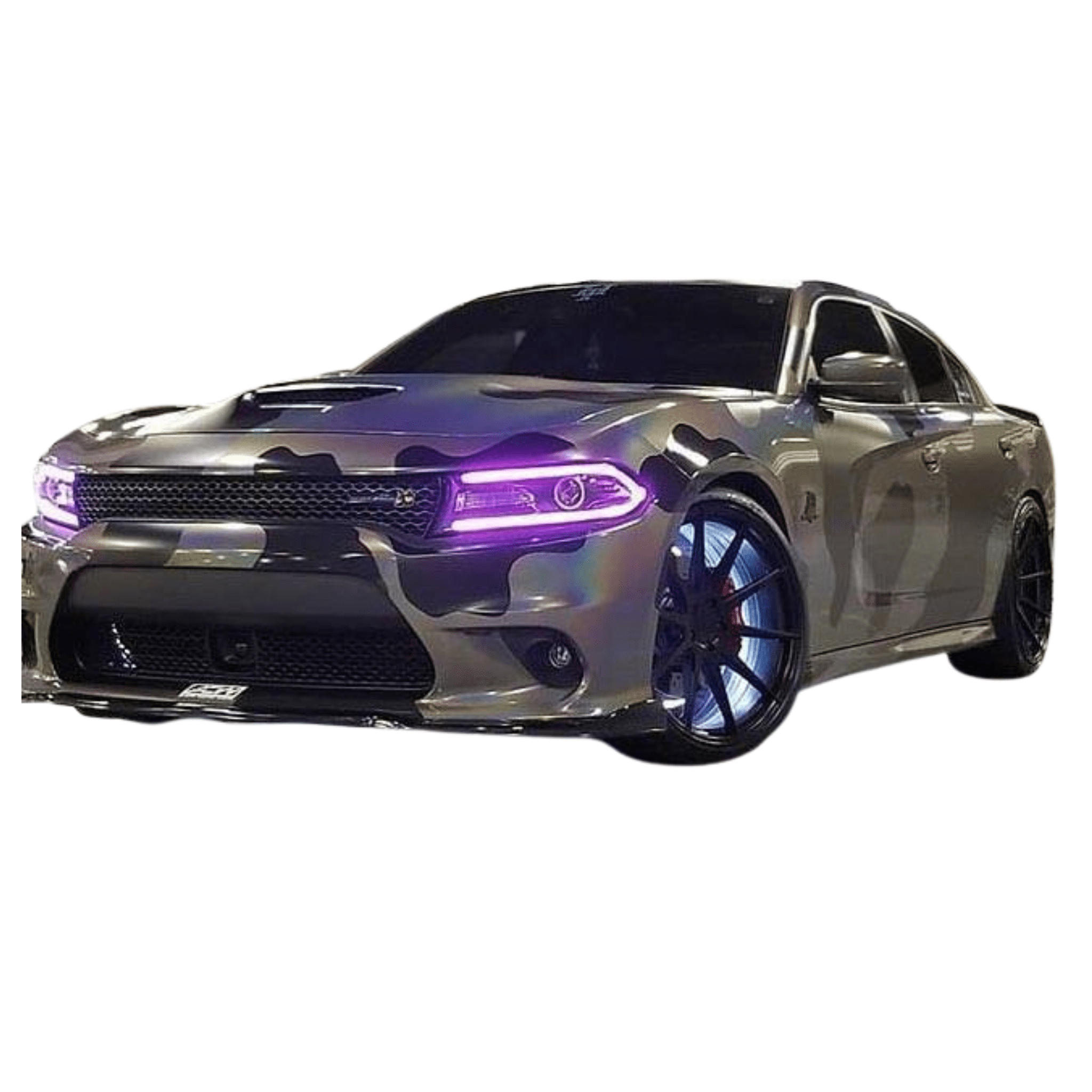 2015-2023 Dodge Charger RGBW DRL Boards - RGB Halo Kits Multicolor Flow Series Color Chasing RGBWA LED headlight kit Oracle Lighting Trendz OneUpLighting Morimoto theretrofitsource AutoLEDTech Diode Dynamics