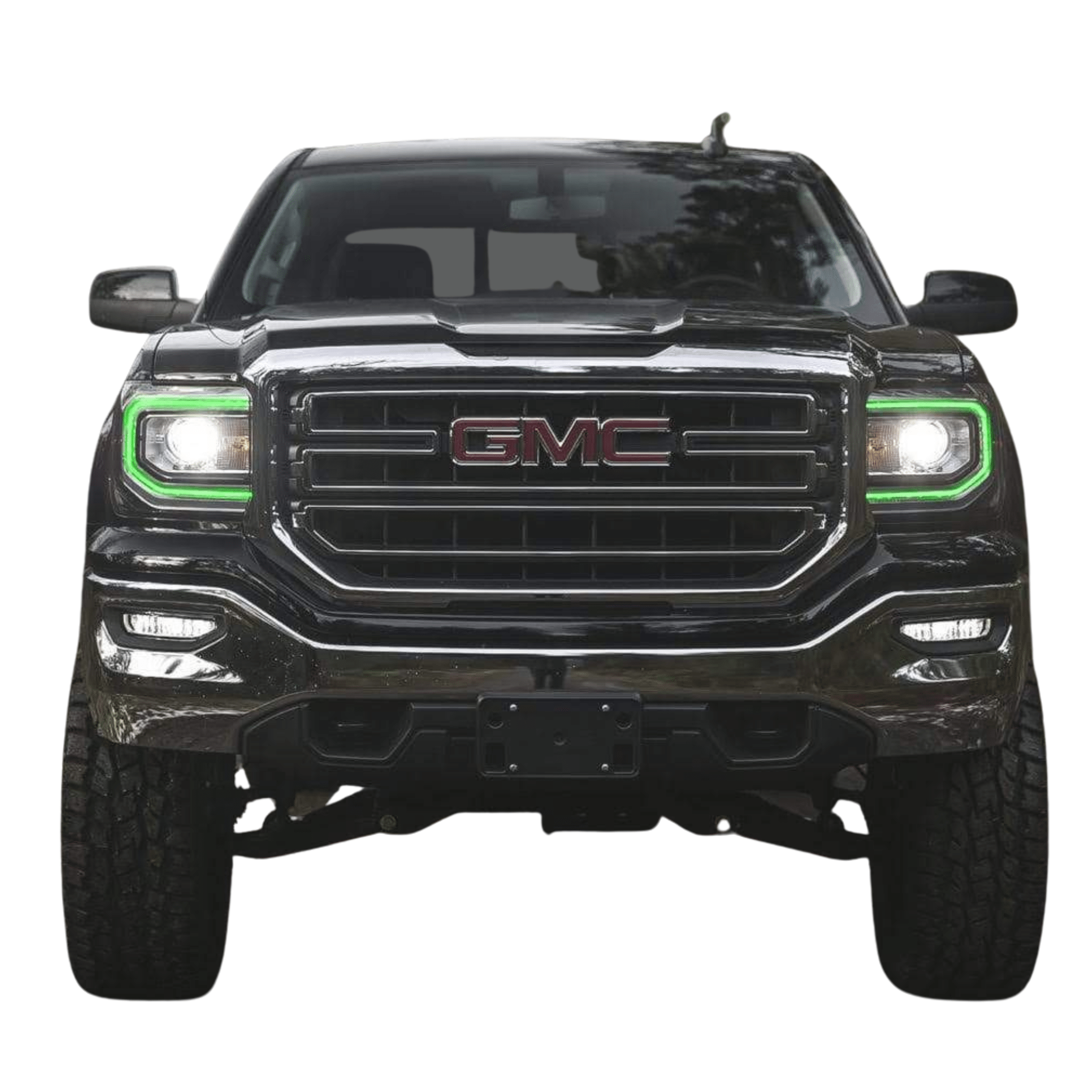 2016-2018 GMC Sierra Multicolor DRL Boards - RGB Halo Kits Multicolor Flow Series Color Chasing RGBWA LED headlight kit Oracle Lighting Trendz OneUpLighting Morimoto theretrofitsource AutoLEDTech Diode Dynamics