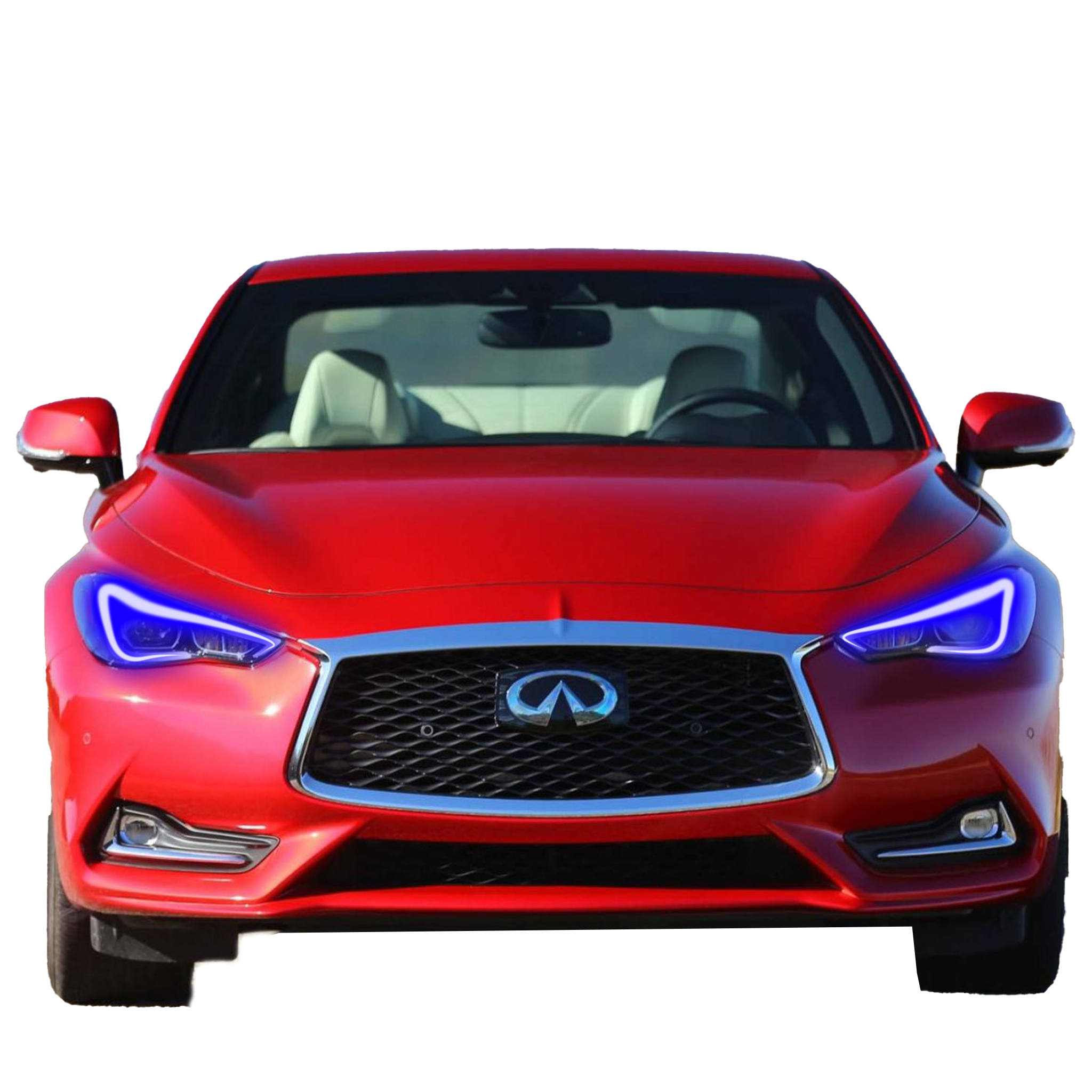 2016-2022 Infiniti Q60 Multicolor DRL Boards - RGB Halo Kits Multicolor Flow Series Color Chasing RGBWA LED headlight kit Oracle Lighting Trendz OneUpLighting Morimoto theretrofitsource AutoLEDTech Diode Dynamics