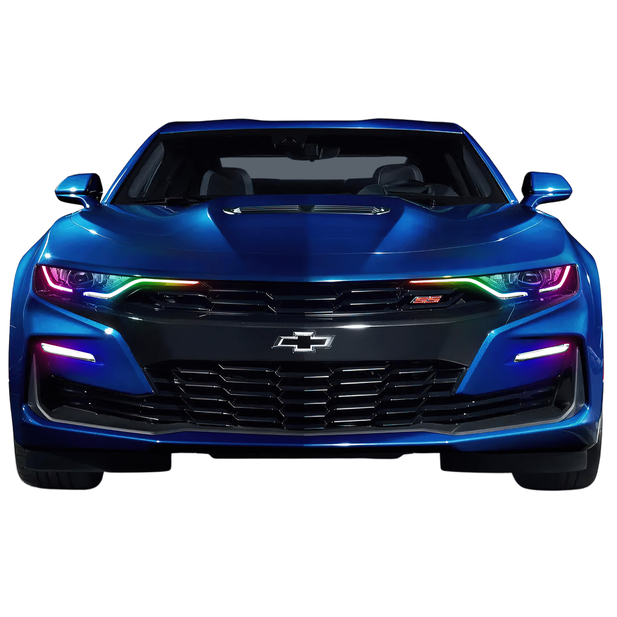 2019-2023 Chevrolet Camaro RS/SS RGBW DRL Boards - RGB Halo Kits Multicolor Flow Series Color Chasing RGBWA LED headlight kit Oracle Lighting Trendz OneUpLighting Morimoto theretrofitsource AutoLEDTech Diode Dynamics