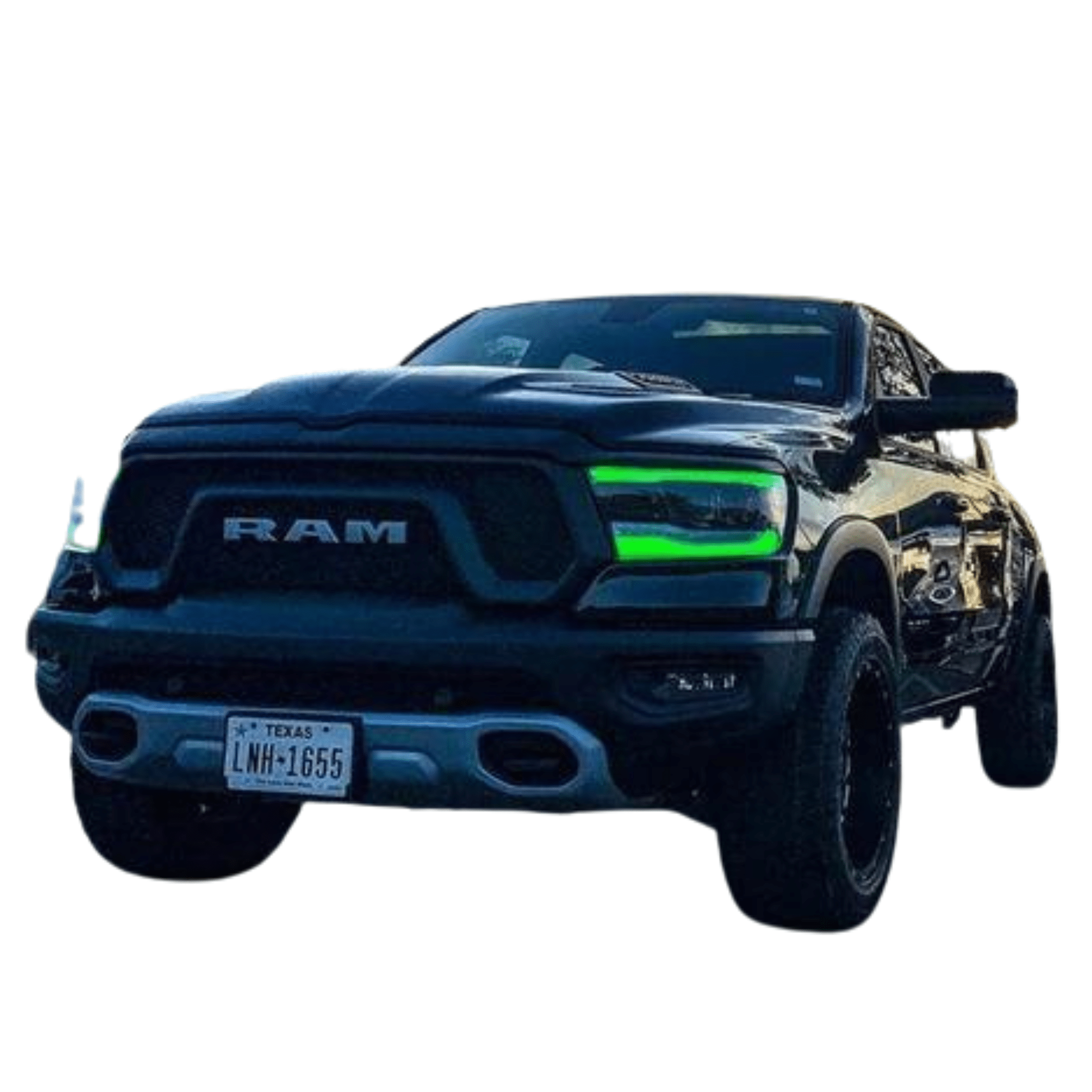 2019-2023 Dodge Ram 1500 Midline Multicolor DRL Boards - RGB Halo Kits Multicolor Flow Series Color Chasing RGBWA LED headlight kit Oracle Lighting Trendz OneUpLighting Morimoto theretrofitsource AutoLEDTech Diode Dynamics