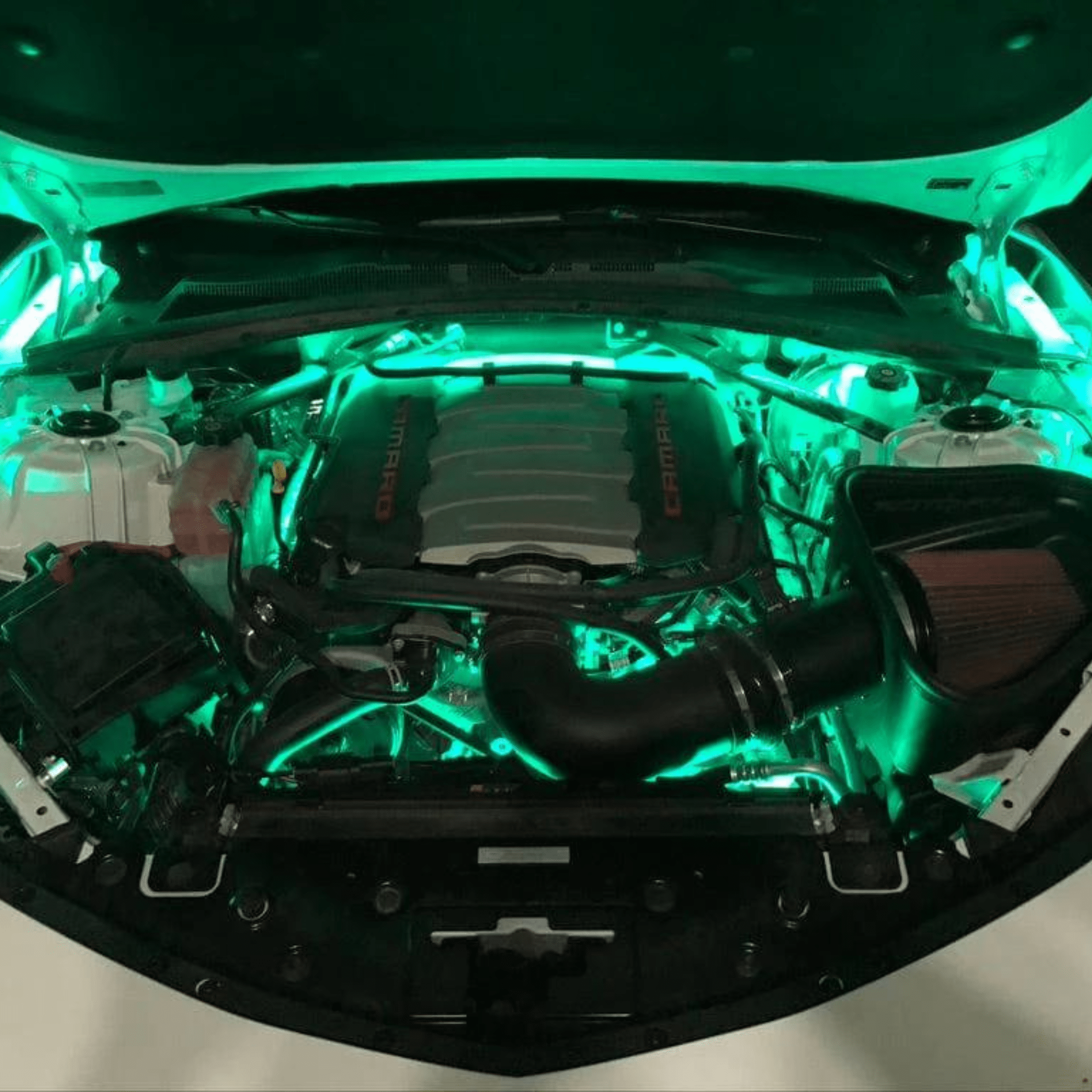 Engine Bay Multicolor Lighting Kit - RGB Halo Kits Multicolor Flow Series Color Chasing RGBWA LED headlight kit Oracle Lighting Trendz OneUpLighting Morimoto theretrofitsource AutoLEDTech Diode Dynamics