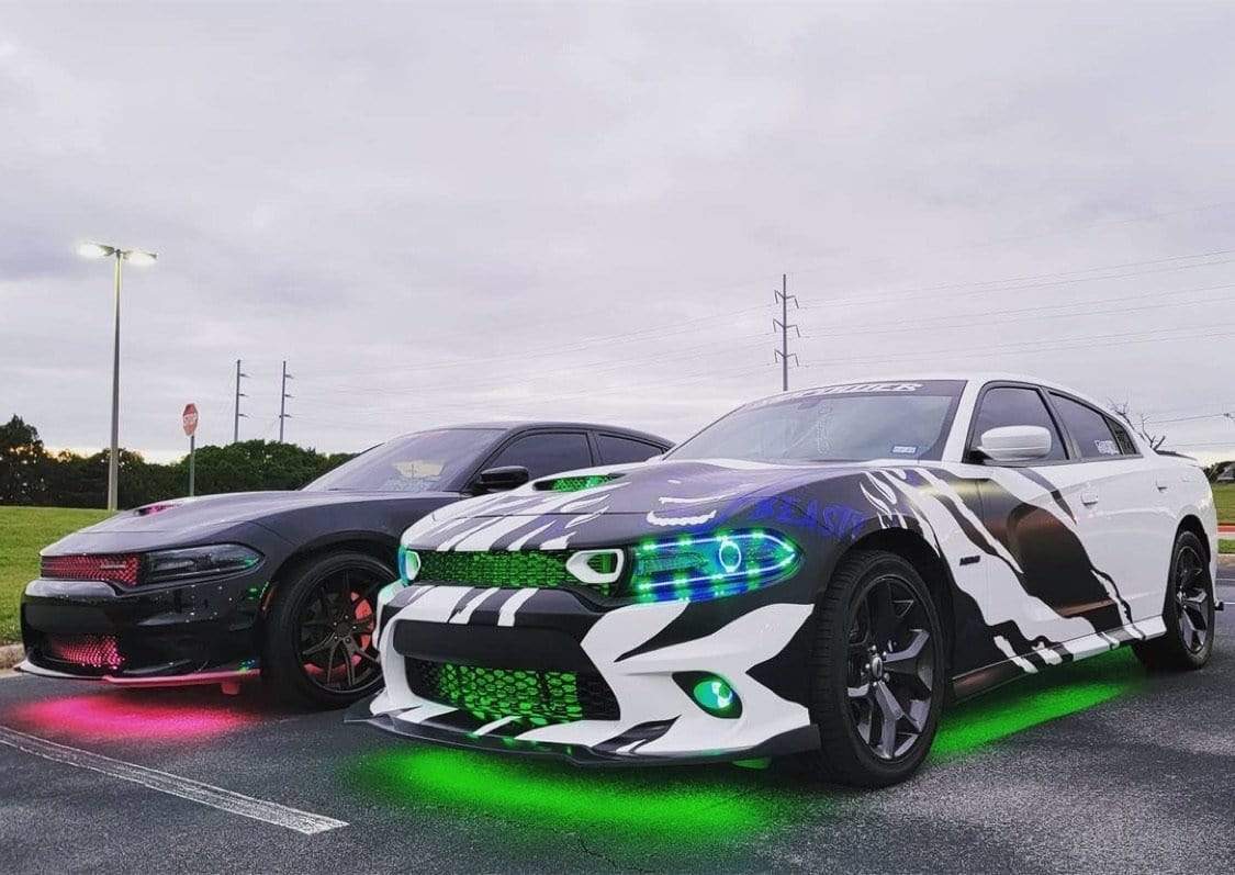 LED Underglow Replacement Strips - RGB Halo Kits Multicolor Flow Series Color Chasing RGBWA LED headlight kit Oracle Lighting Trendz OneUpLighting Morimoto theretrofitsource AutoLEDTech Diode Dynamics