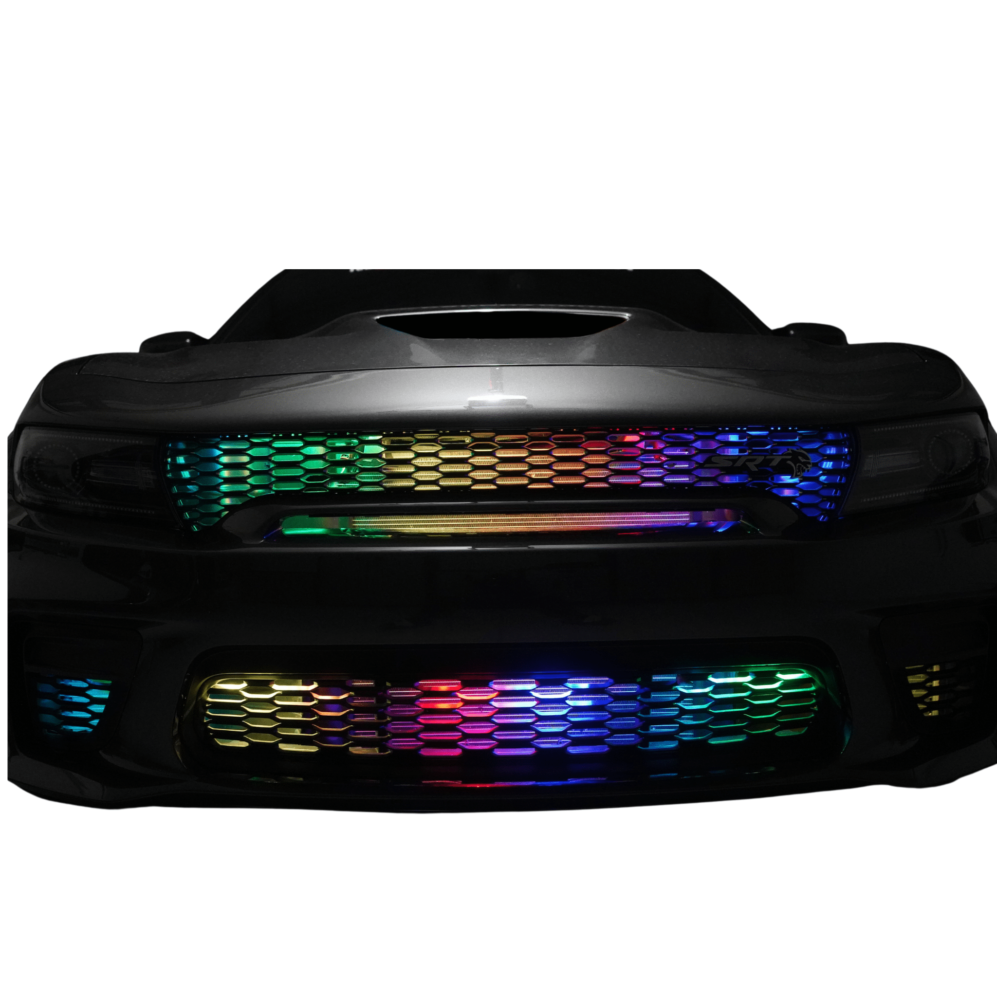 Multicolor Grille LED Kit - RGB Halo Kits Multicolor Flow Series Color Chasing RGBWA LED headlight kit Oracle Lighting Trendz OneUpLighting Morimoto theretrofitsource AutoLEDTech Diode Dynamics