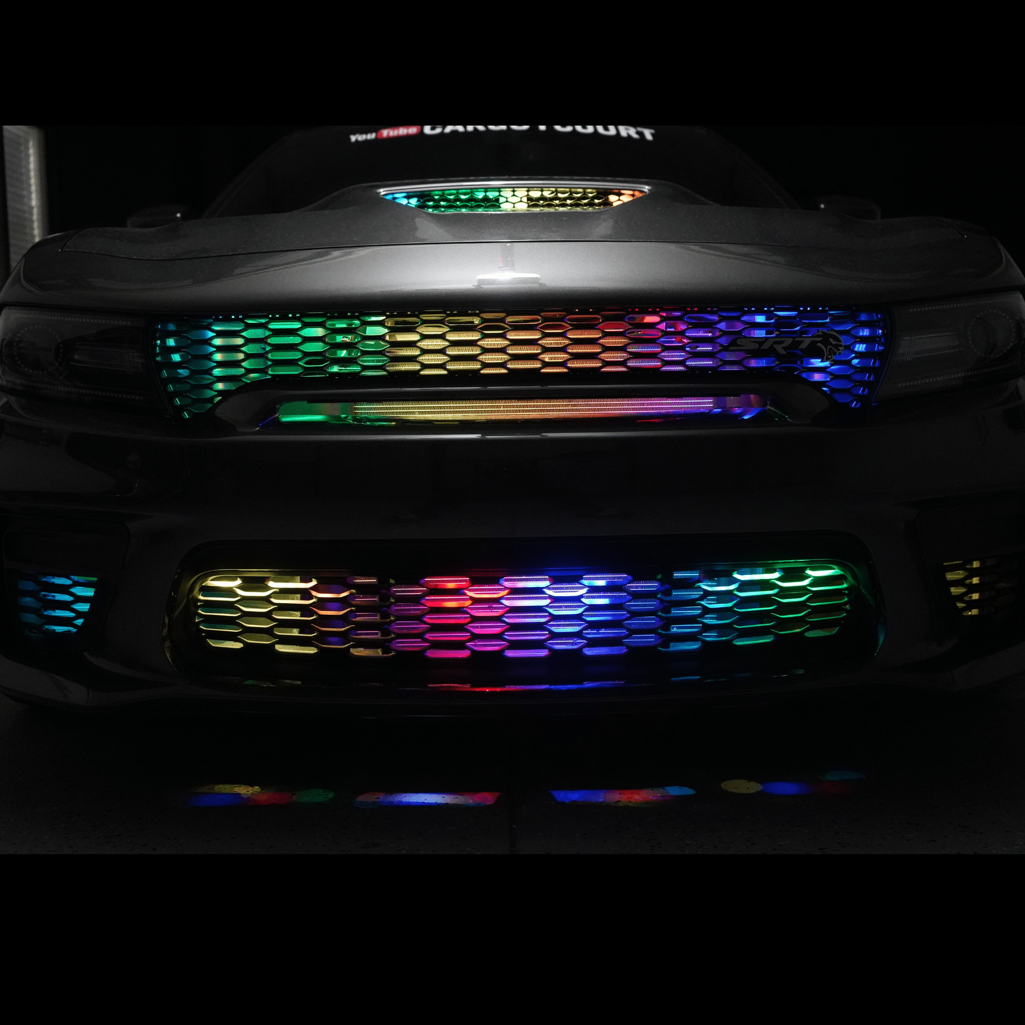 Multicolor Grille LED Kit - RGB Halo Kits Multicolor Flow Series Color Chasing RGBWA LED headlight kit Oracle Lighting Trendz OneUpLighting Morimoto theretrofitsource AutoLEDTech Diode Dynamics