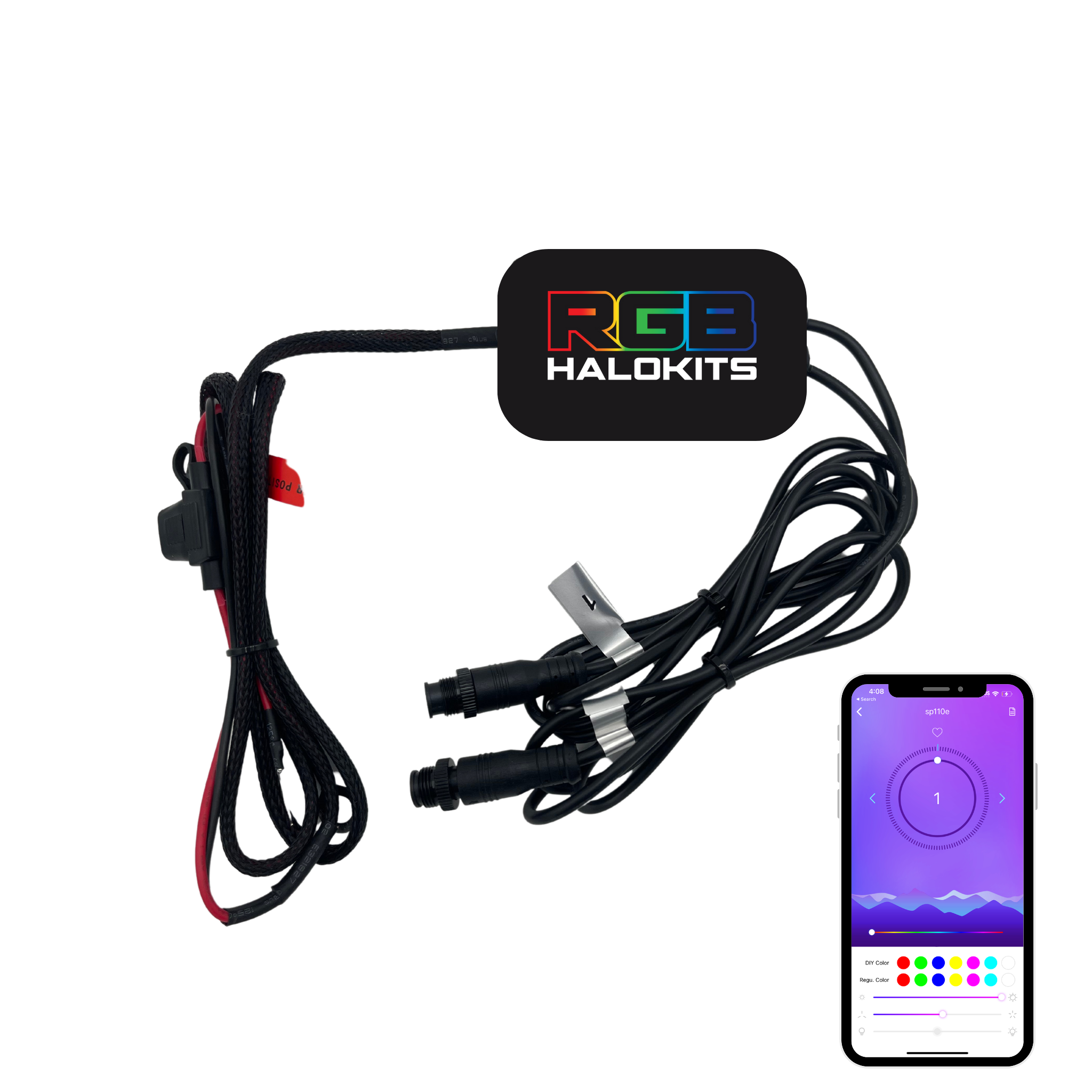 Add Bluetooth Controller to my Previous Order - RGB Halo Kits Multicolor Flow Series Color Chasing RGBWA LED headlight kit Colorshift Oracle Lighting Trendz OneUpLighting Morimoto theretrofitsource AutoLEDTech Diode Dynamics