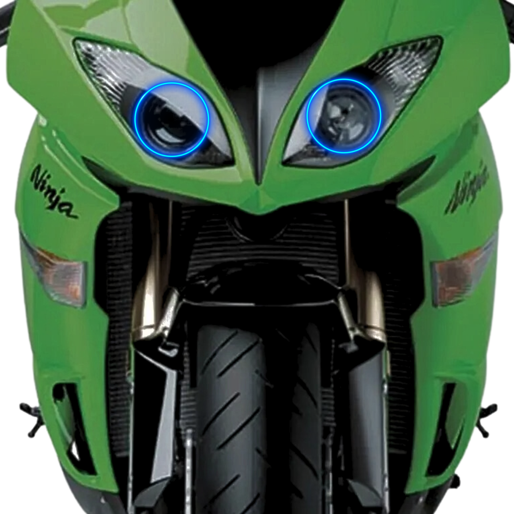 2007-2009 Kawasaki ZX-6R Motorcycle Multicolor Halo Kit