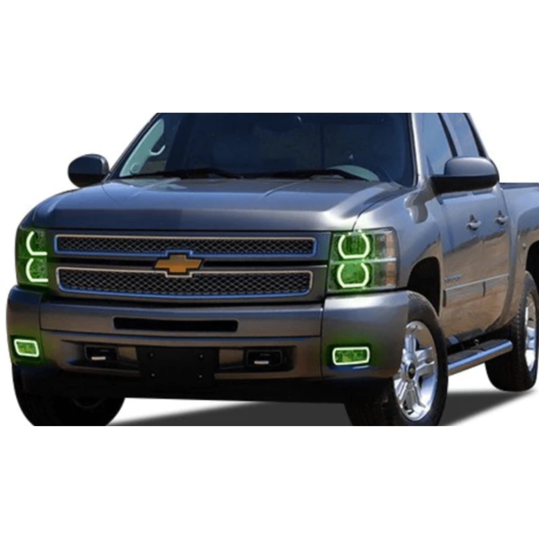 2007-2013 Chevrolet Silverado Flat Bottom Multicolor Halo Kit