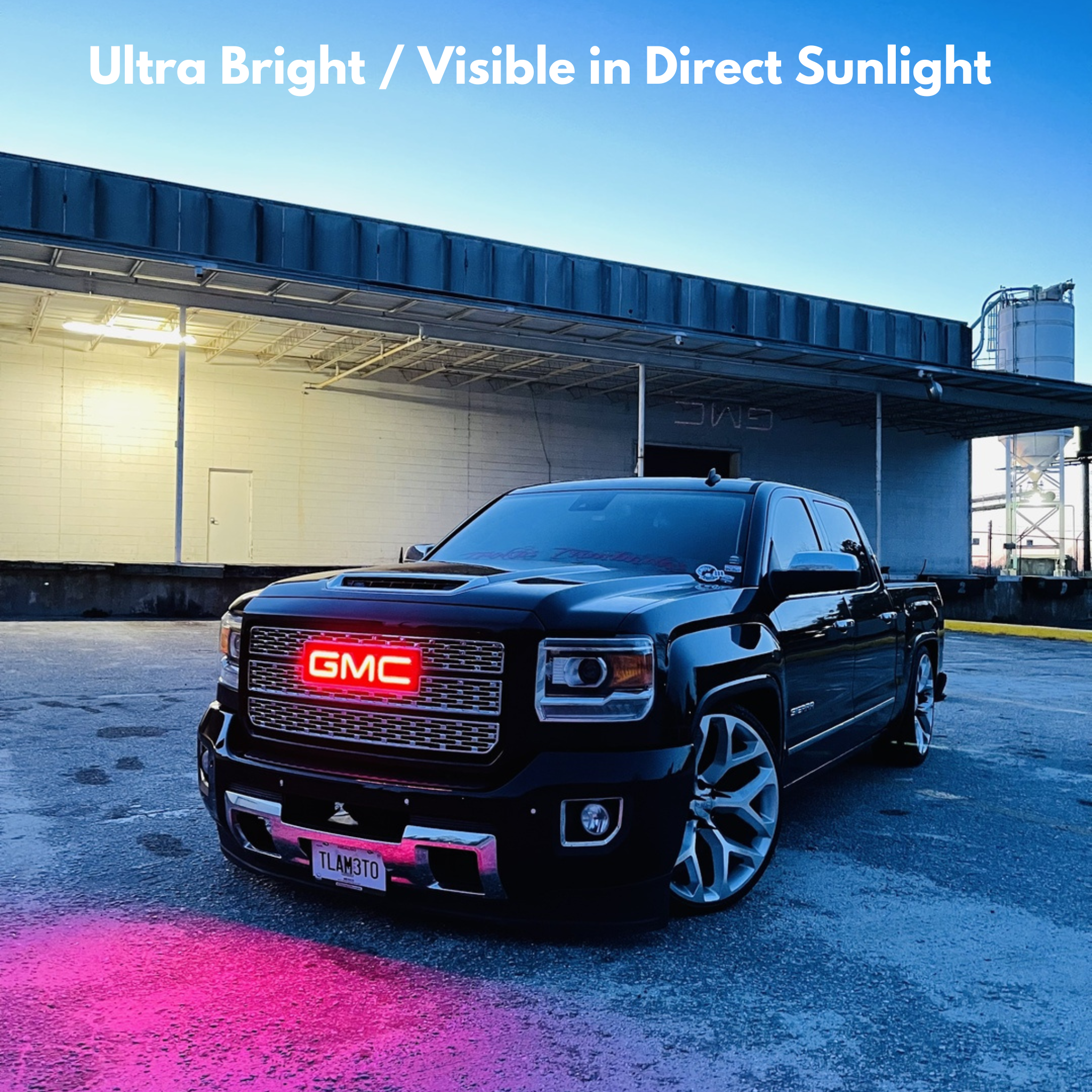 GMC Multicolor Illuminated LED Emblem: (1999-2023) - RGB Halo Kits Multicolor Flow Series Color Chasing RGBWA LED headlight kit Oracle Lighting Trendz OneUpLighting Morimoto theretrofitsource AutoLEDTech Diode Dynamics