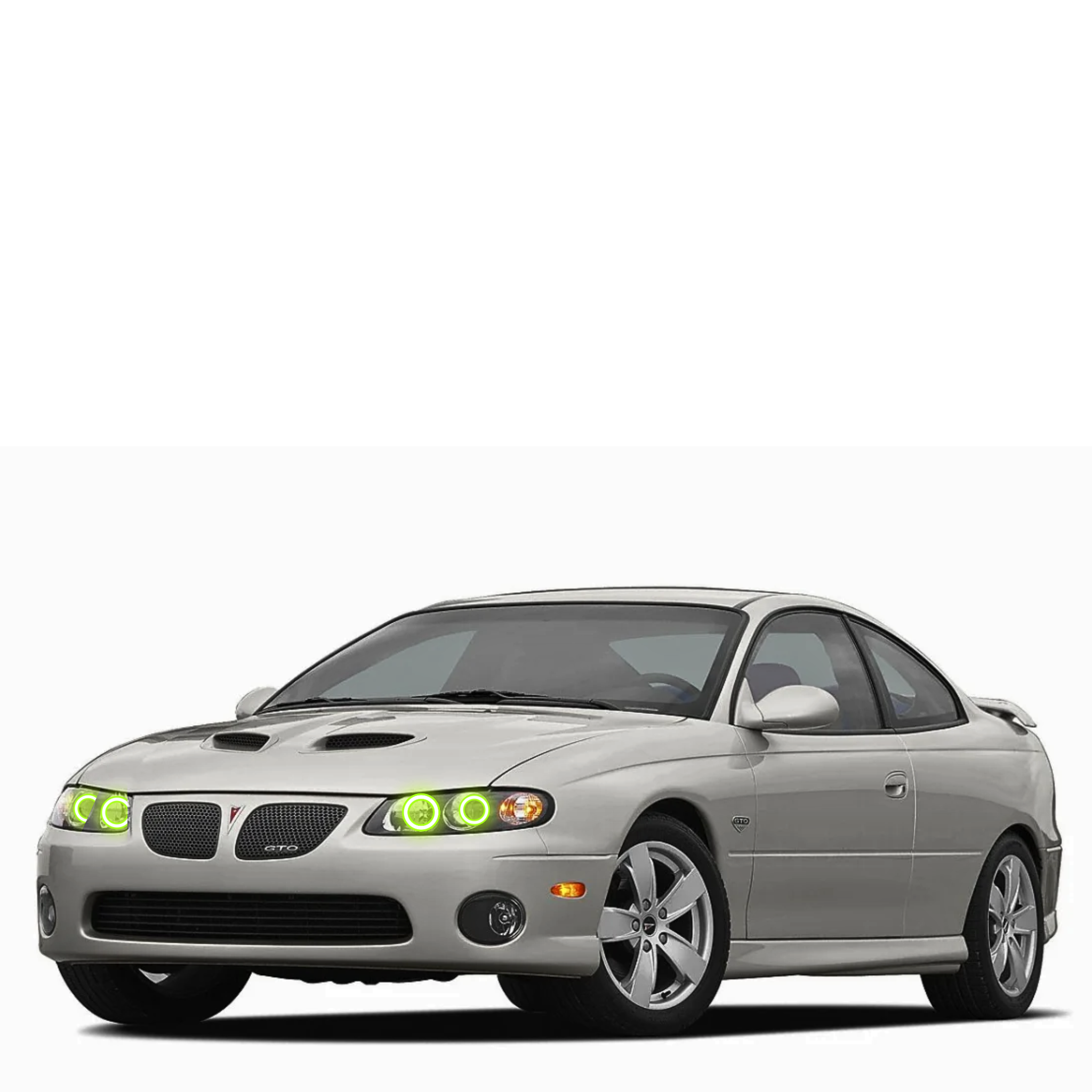 2004-2006 Pontiac GTO Multicolor Halo Kit - RGB Halo Kits Multicolor Flow Series Color Chasing RGBWA LED headlight kit Colorshift Oracle Lighting Trendz OneUpLighting Morimoto theretrofitsource AutoLEDTech Diode Dynamics